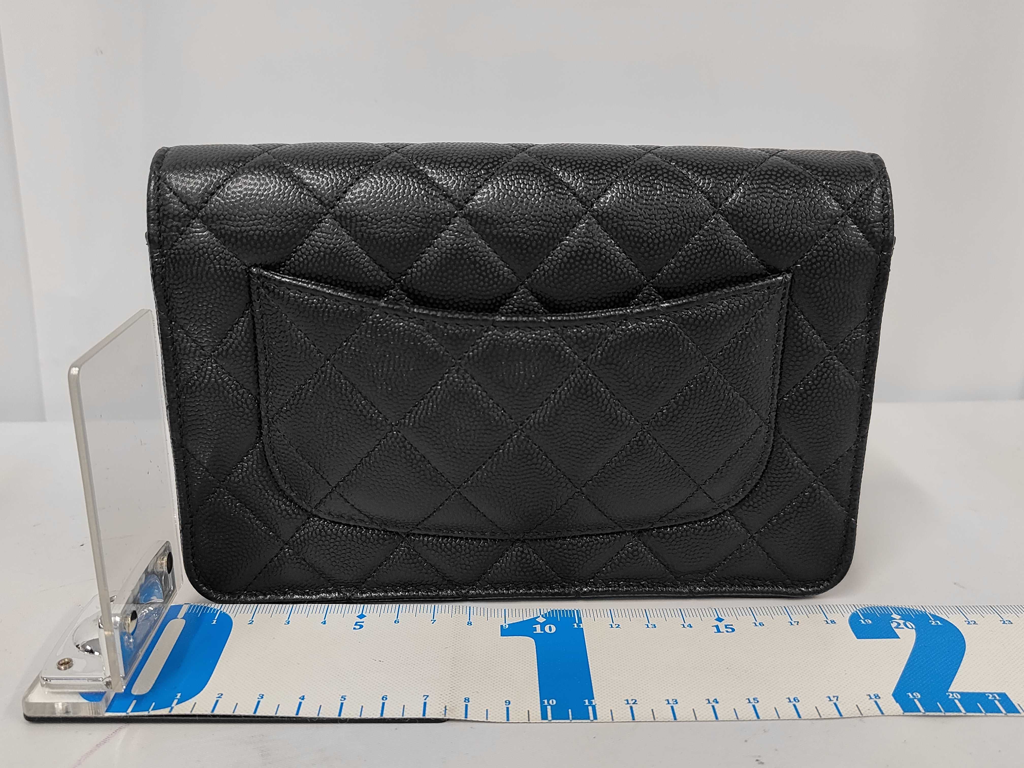 Matelassé Chain Shoulder Bag with Charm — view 2
