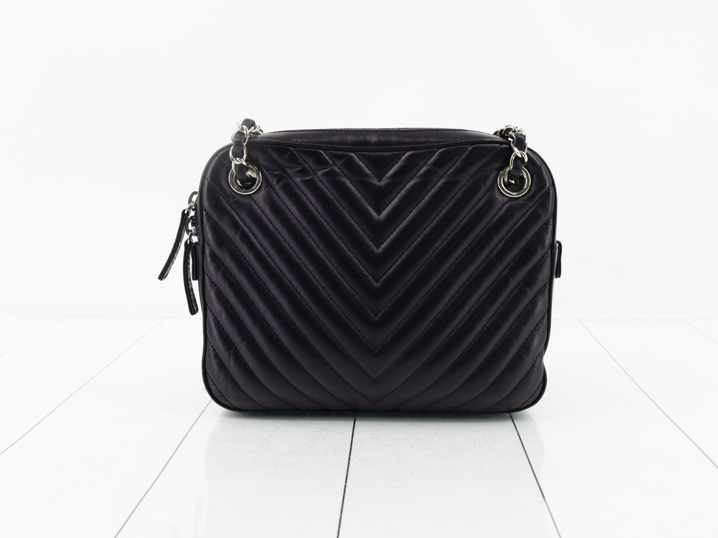 Twin Lambskin Chain Shoulder Bag — view 2