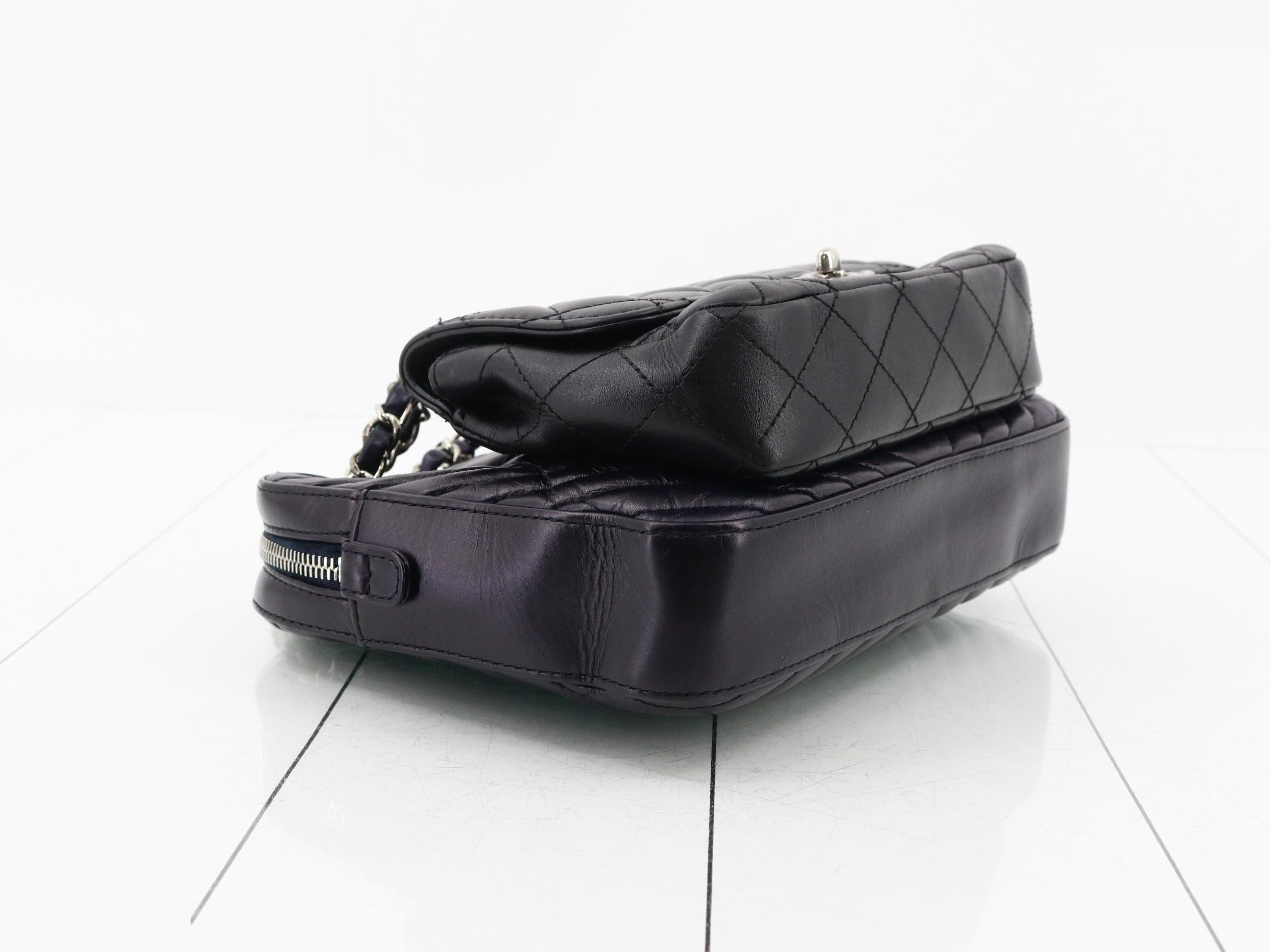 Twin Lambskin Chain Shoulder Bag — view 5