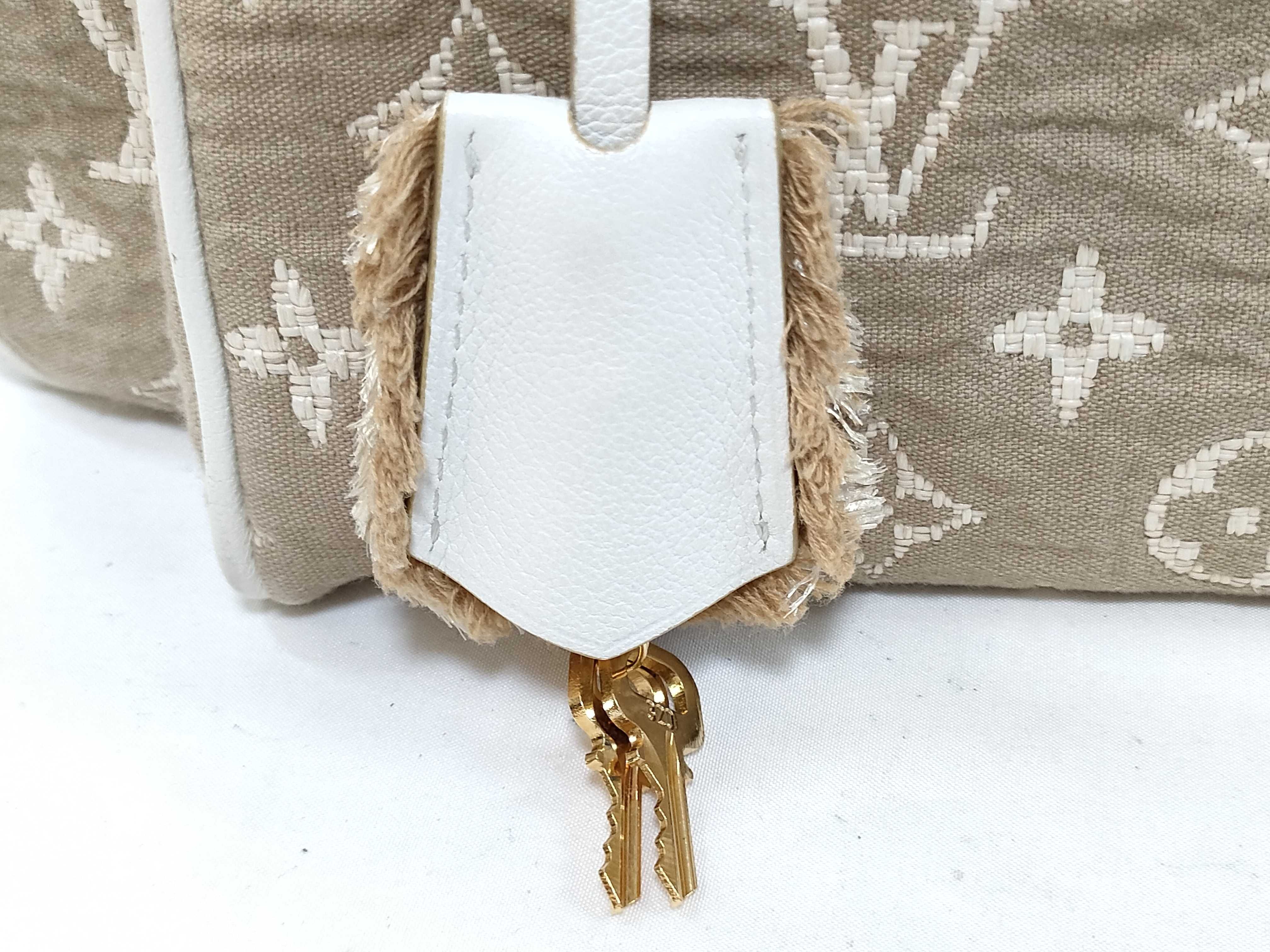 Monogram Sabia Cabas MM M93495 FO4170 Beige Handbag — view 8