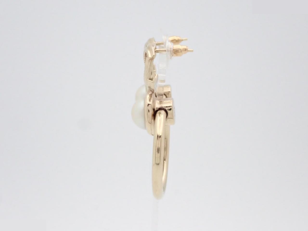 Coco Mark Gold Earrings — view 3