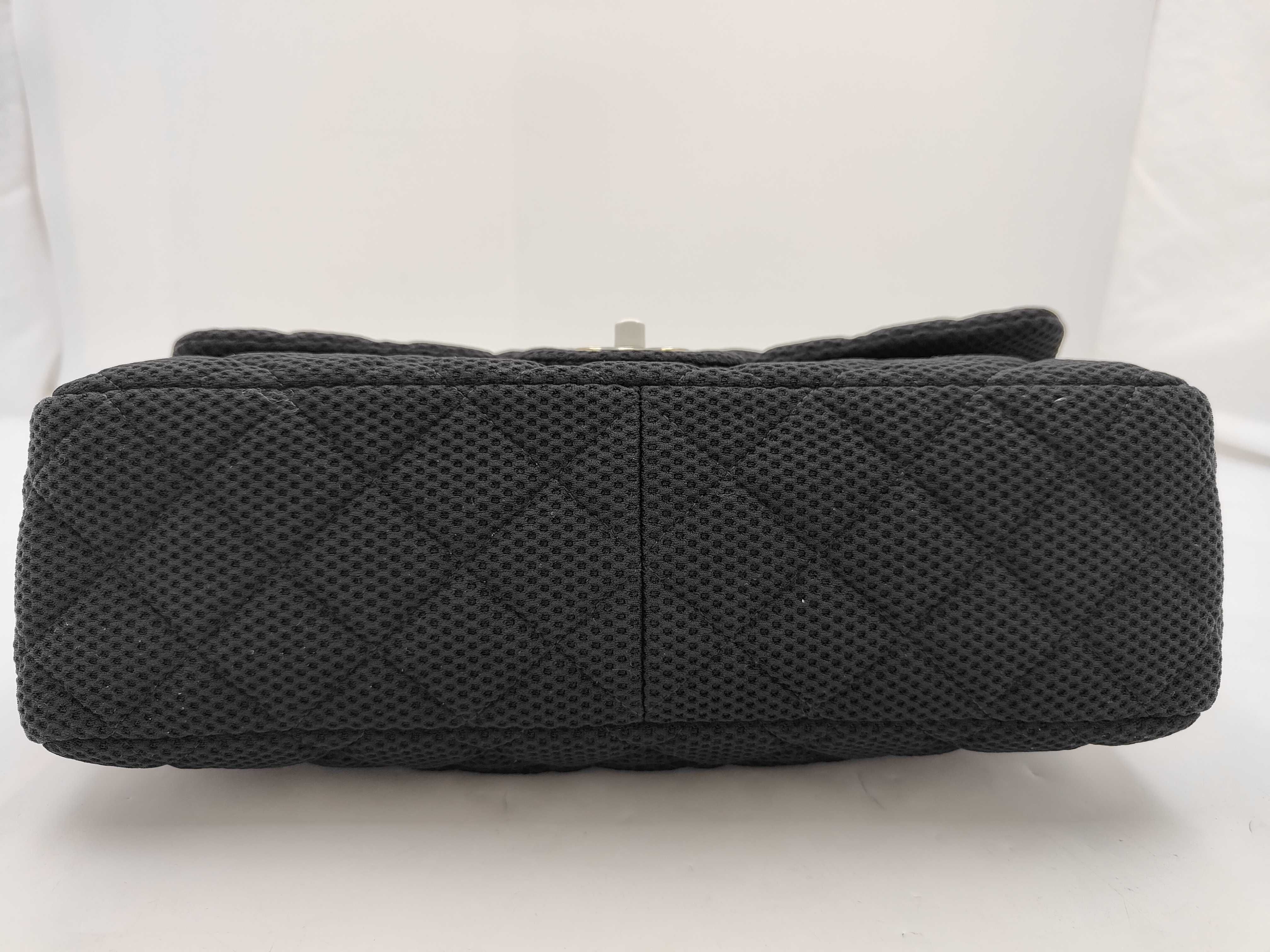 Mesh Matelassé Black Shoulder Bag — view 3