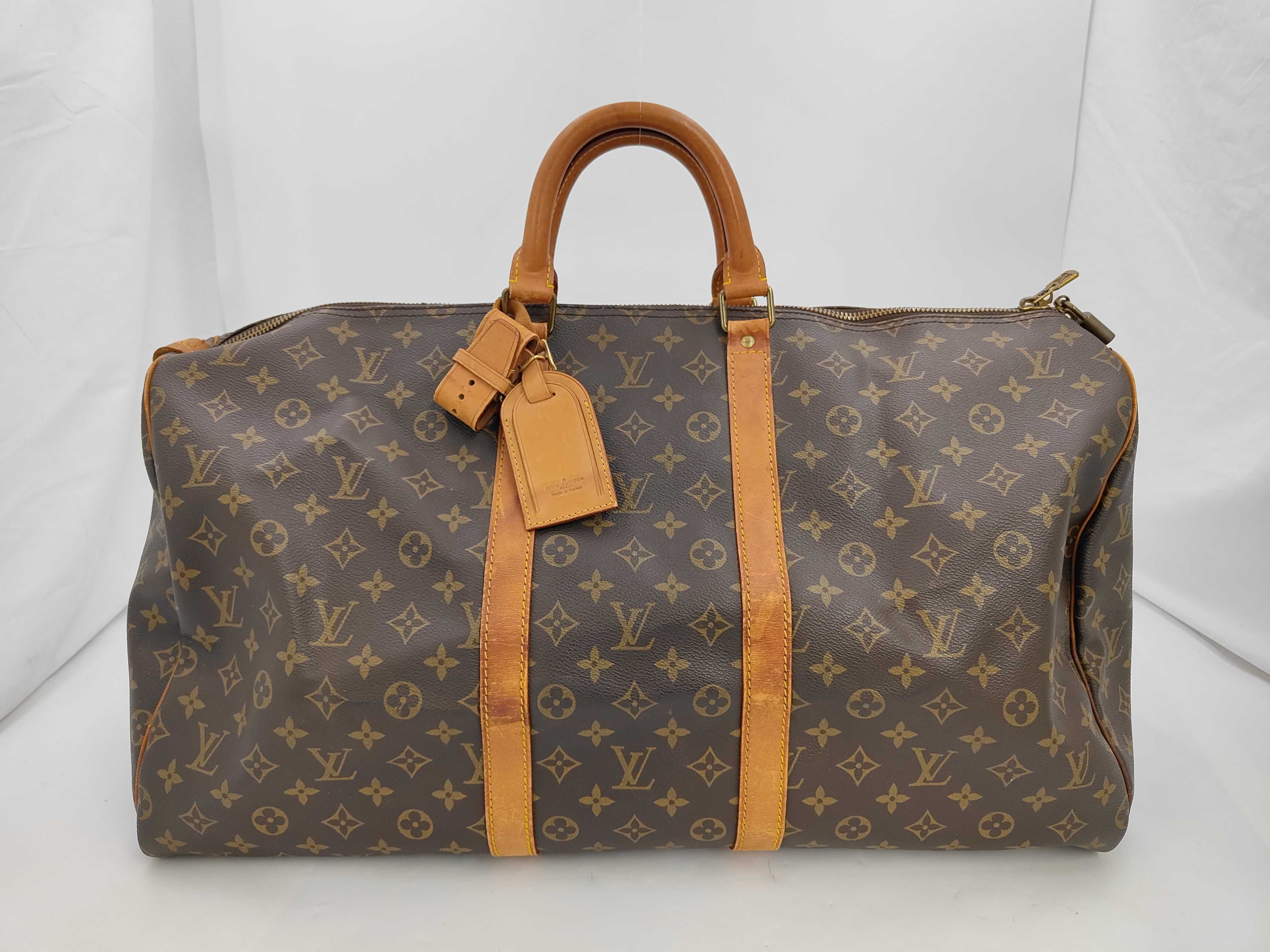 Monogram M41424 Keepall 55 Boston Bag
