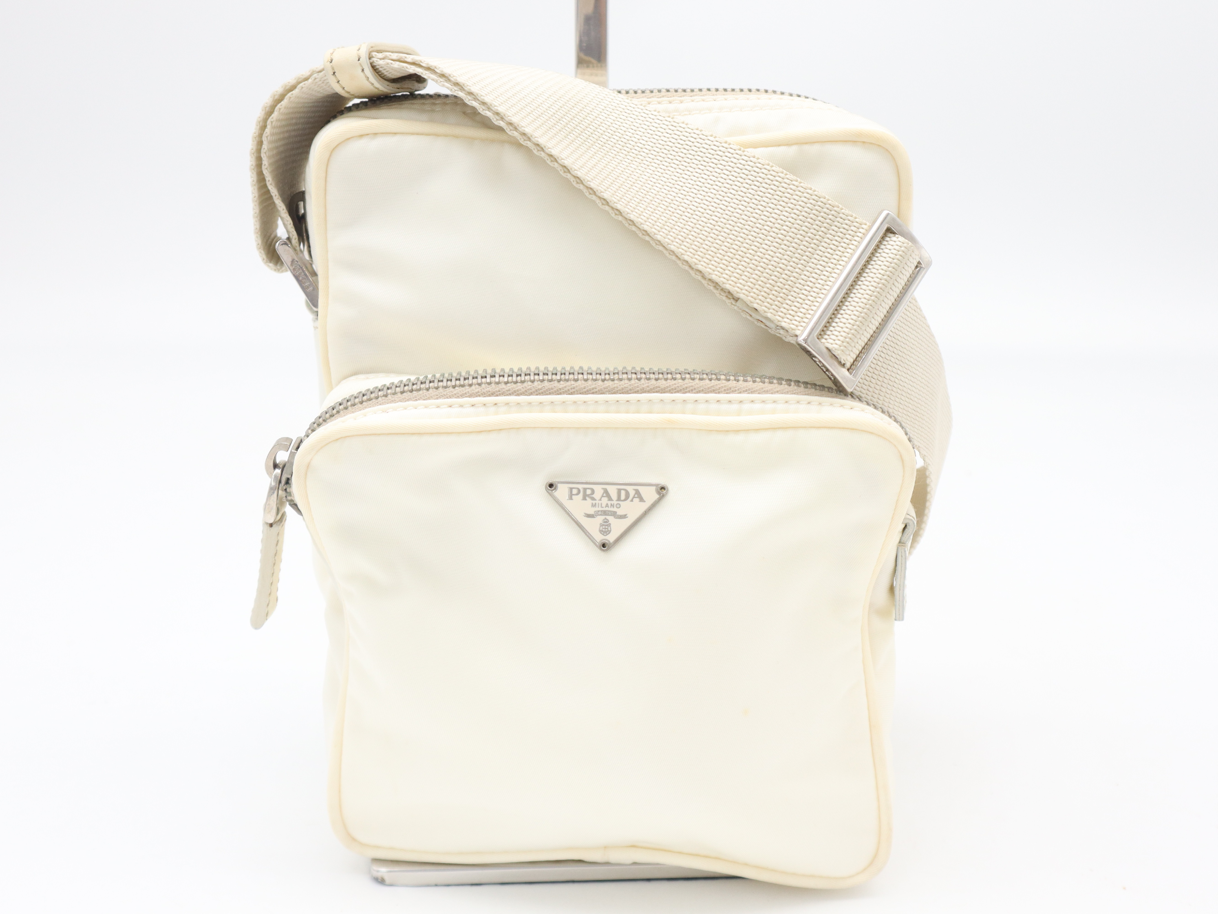 Nylon Light Yellow Shoulder Bag