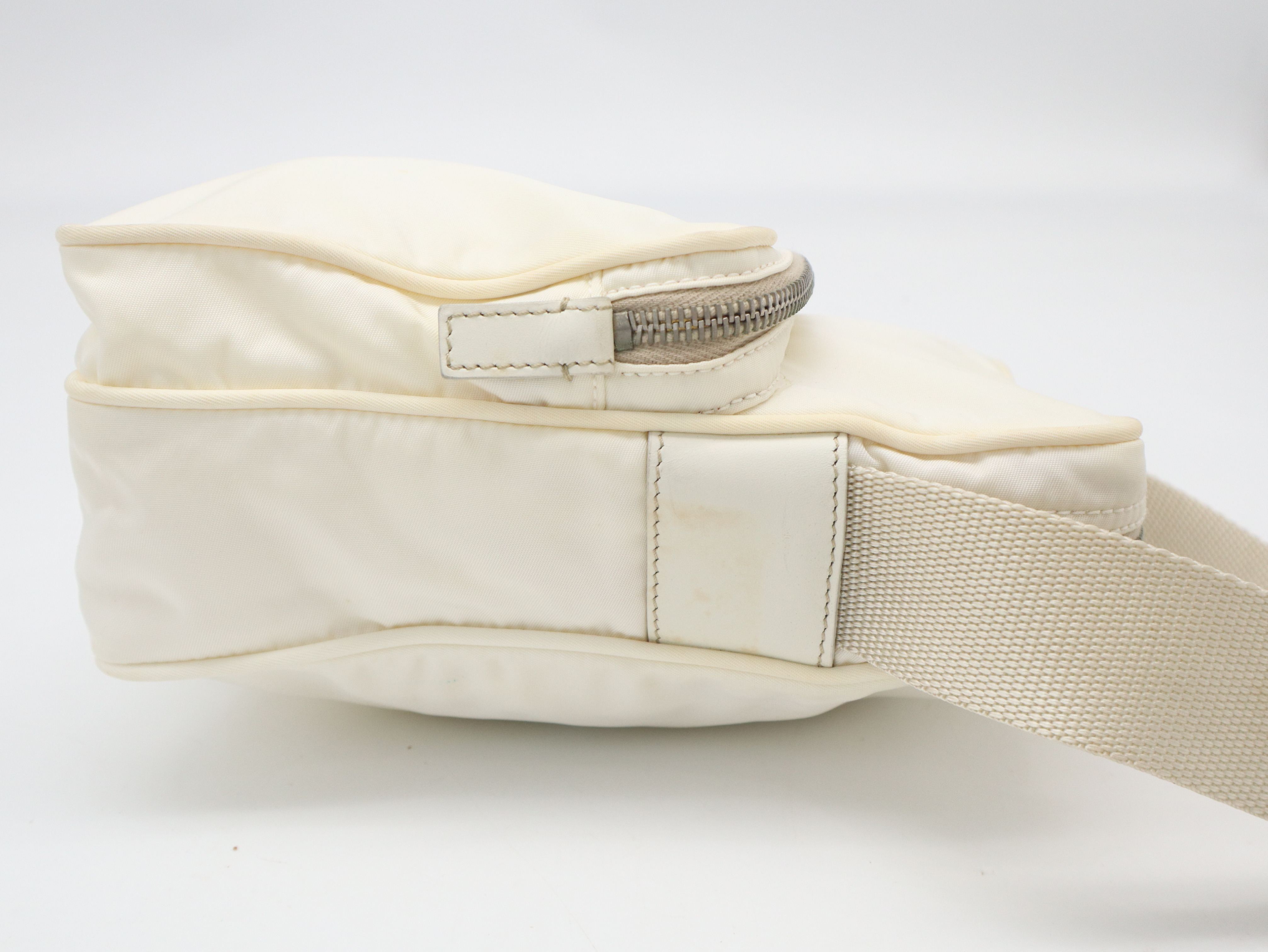 Nylon Light Yellow Shoulder Bag — view 4