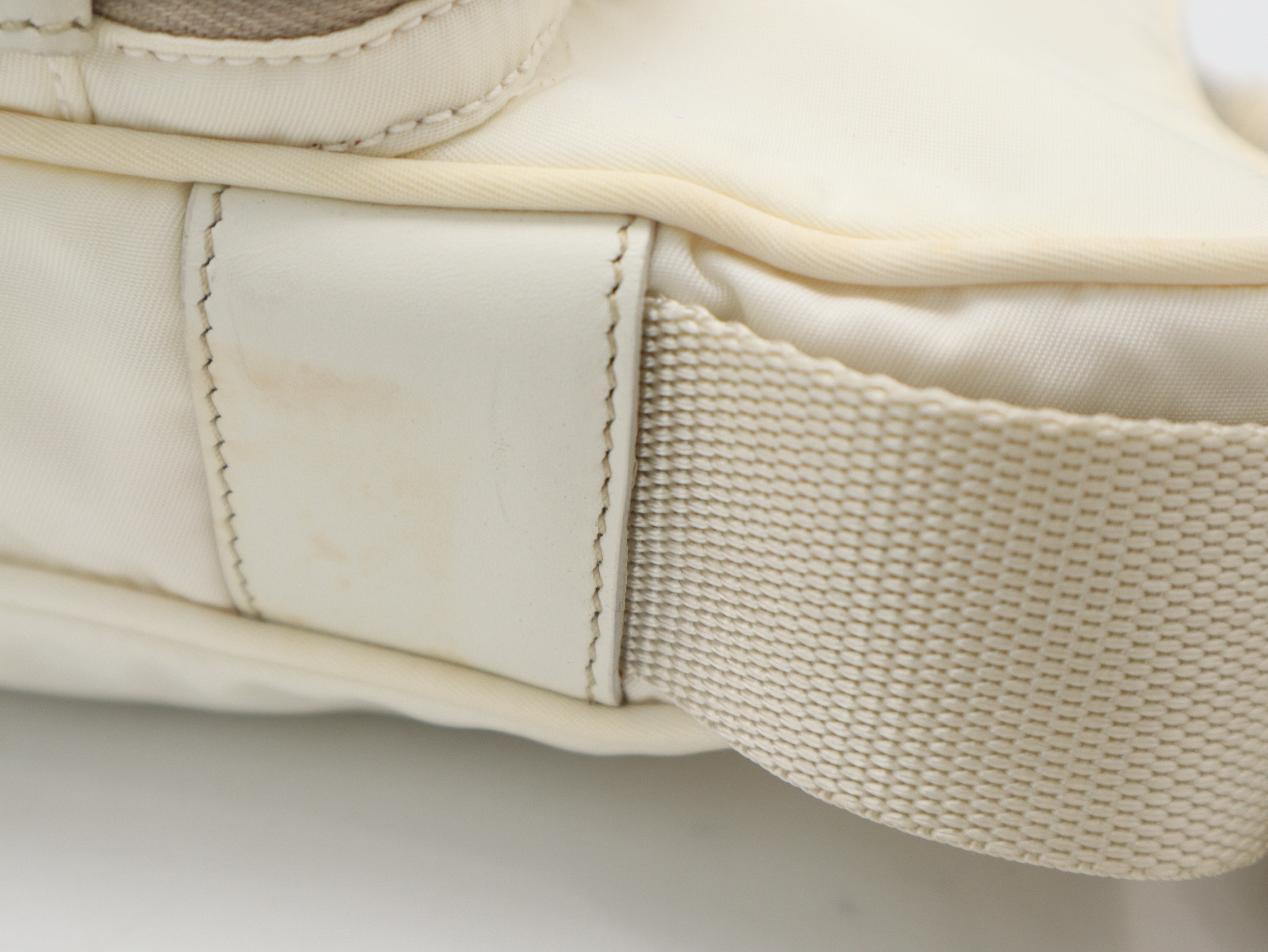 Nylon Light Yellow Shoulder Bag — view 7