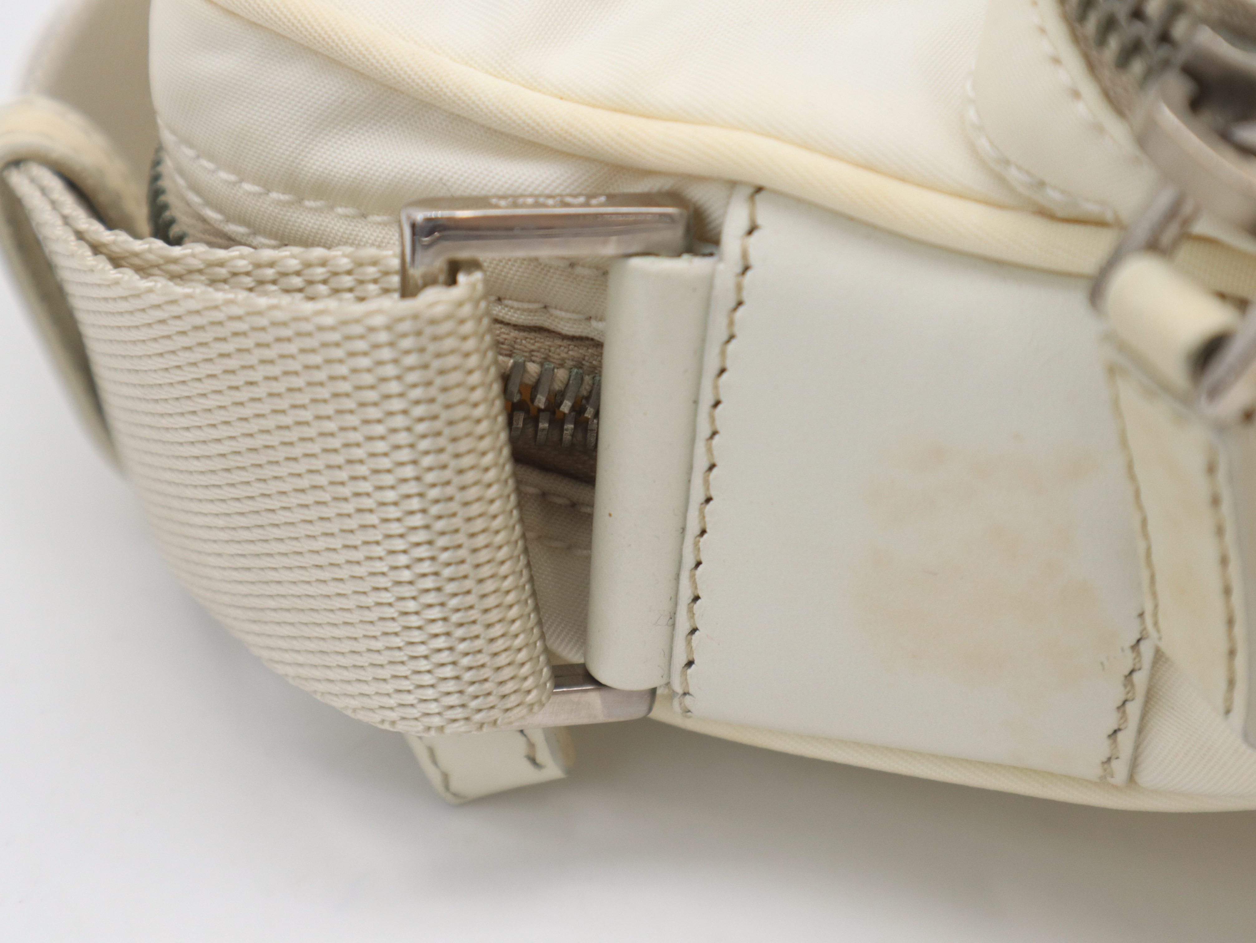 Nylon Light Yellow Shoulder Bag — view 8