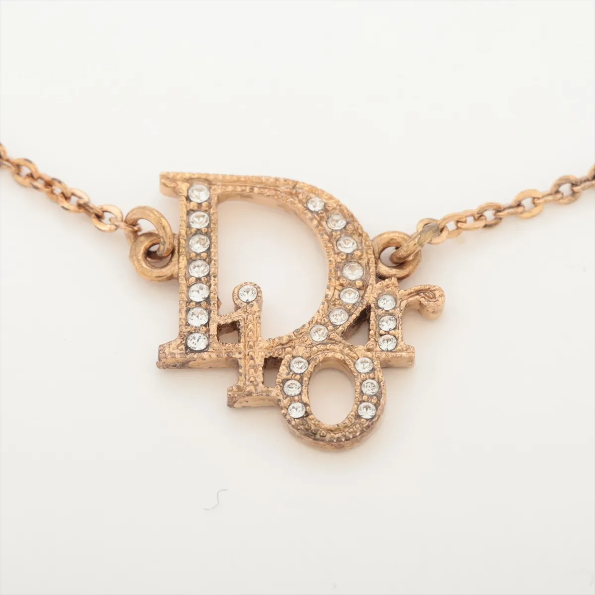logo bracelet, GP x rhinestones, gold, — view 2