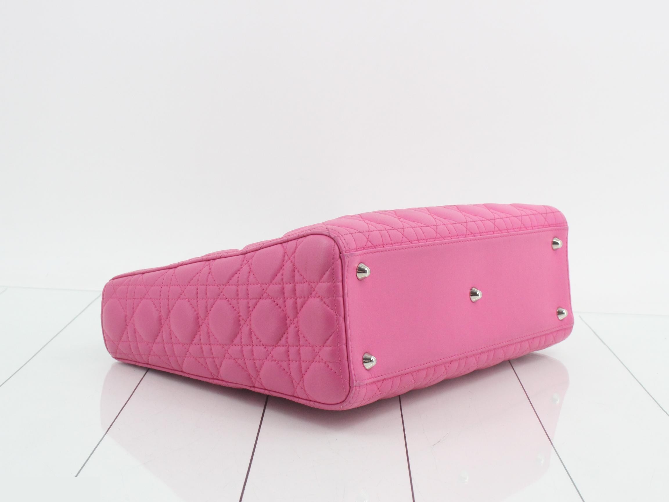 Lady Dior Cannage Lamb 2-Way Handbag — view 5