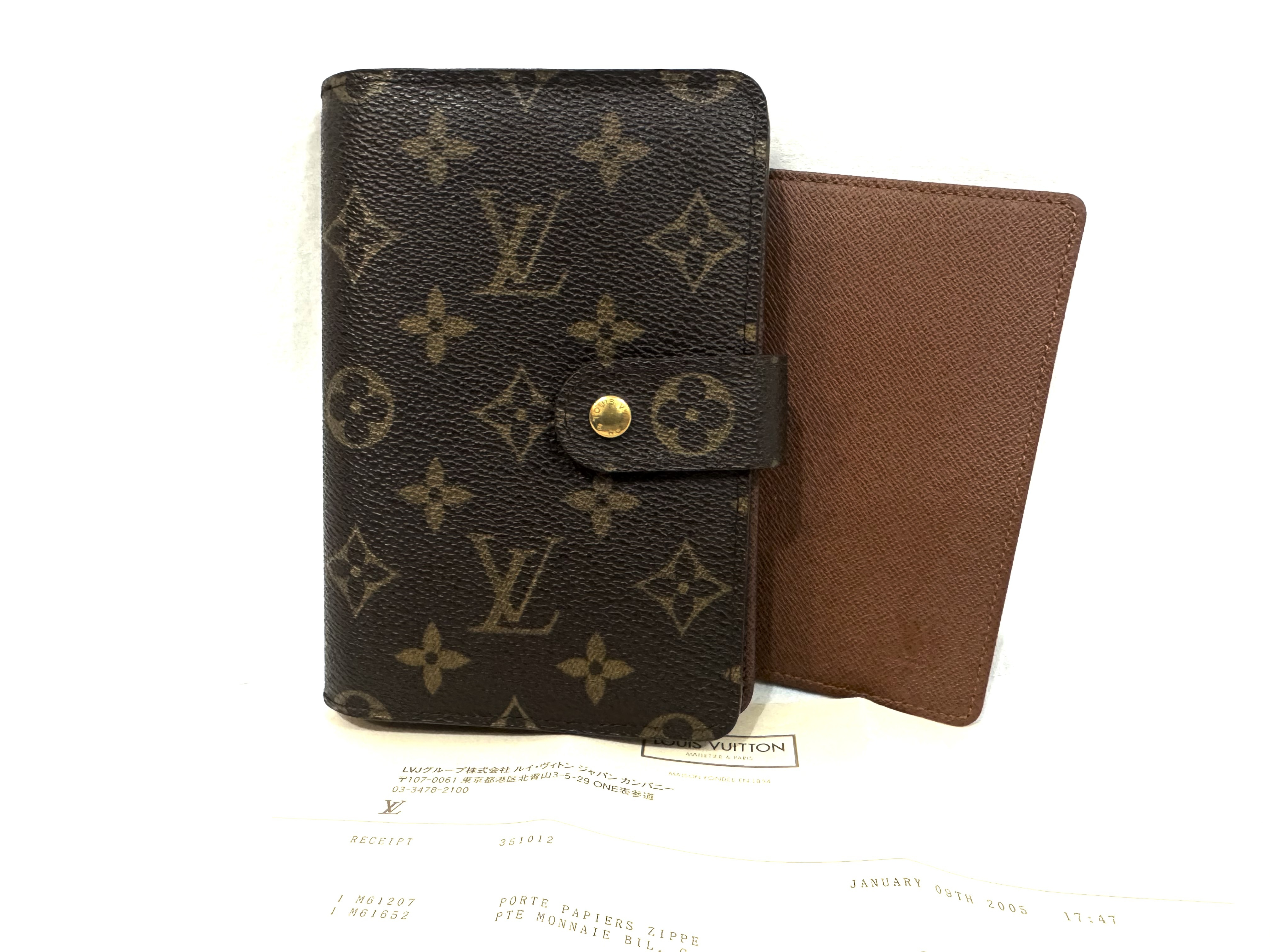 Monogram M61207 Porte Papier Zip Wallet