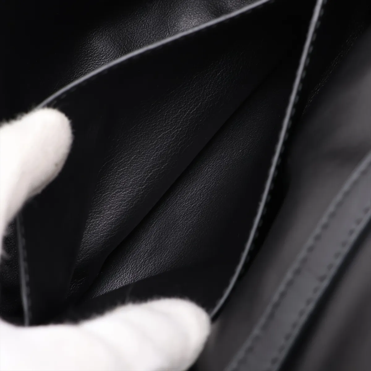 Intrecciato Leather Shoulder Bag, Black — view 8