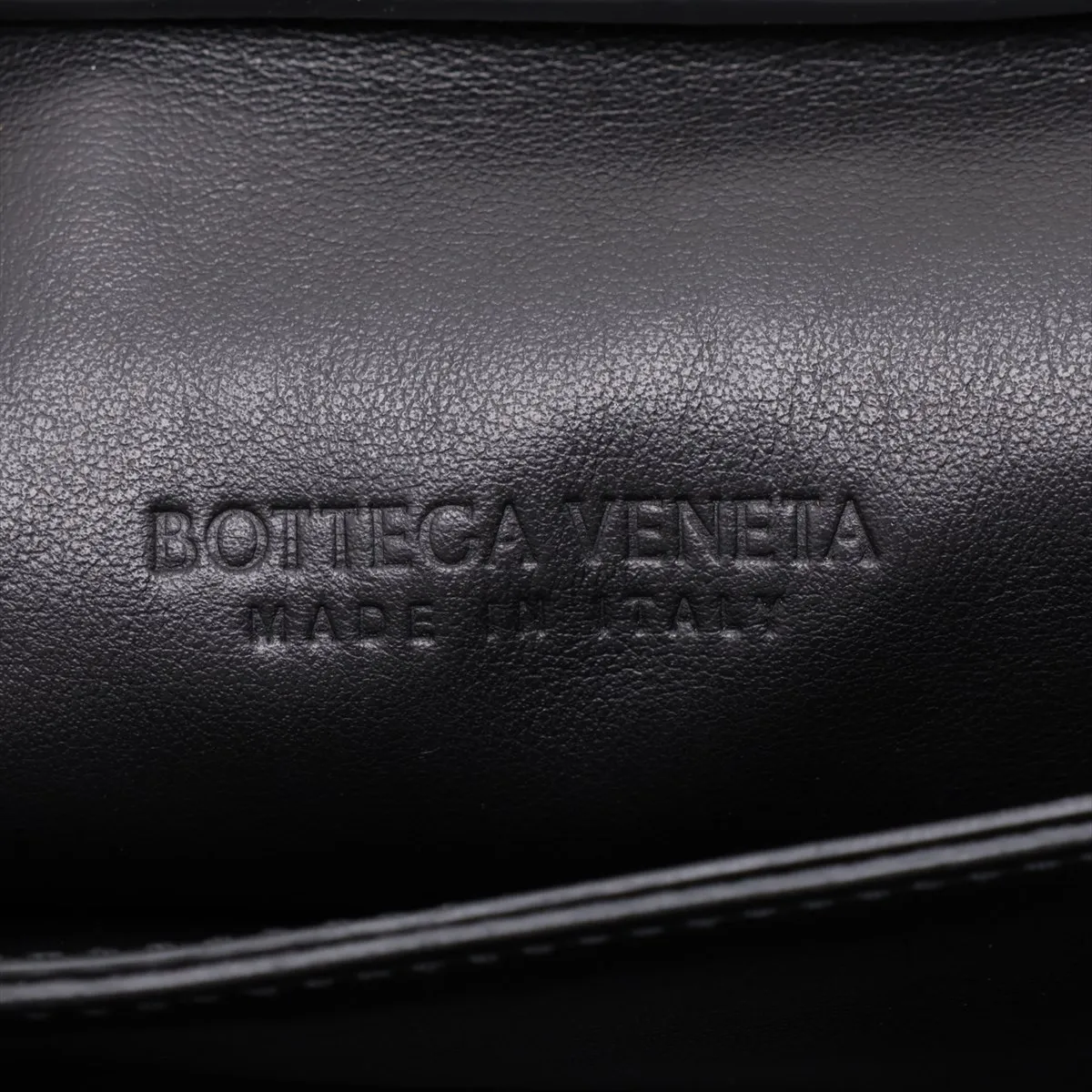 Intrecciato Leather Shoulder Bag, Black — view 9