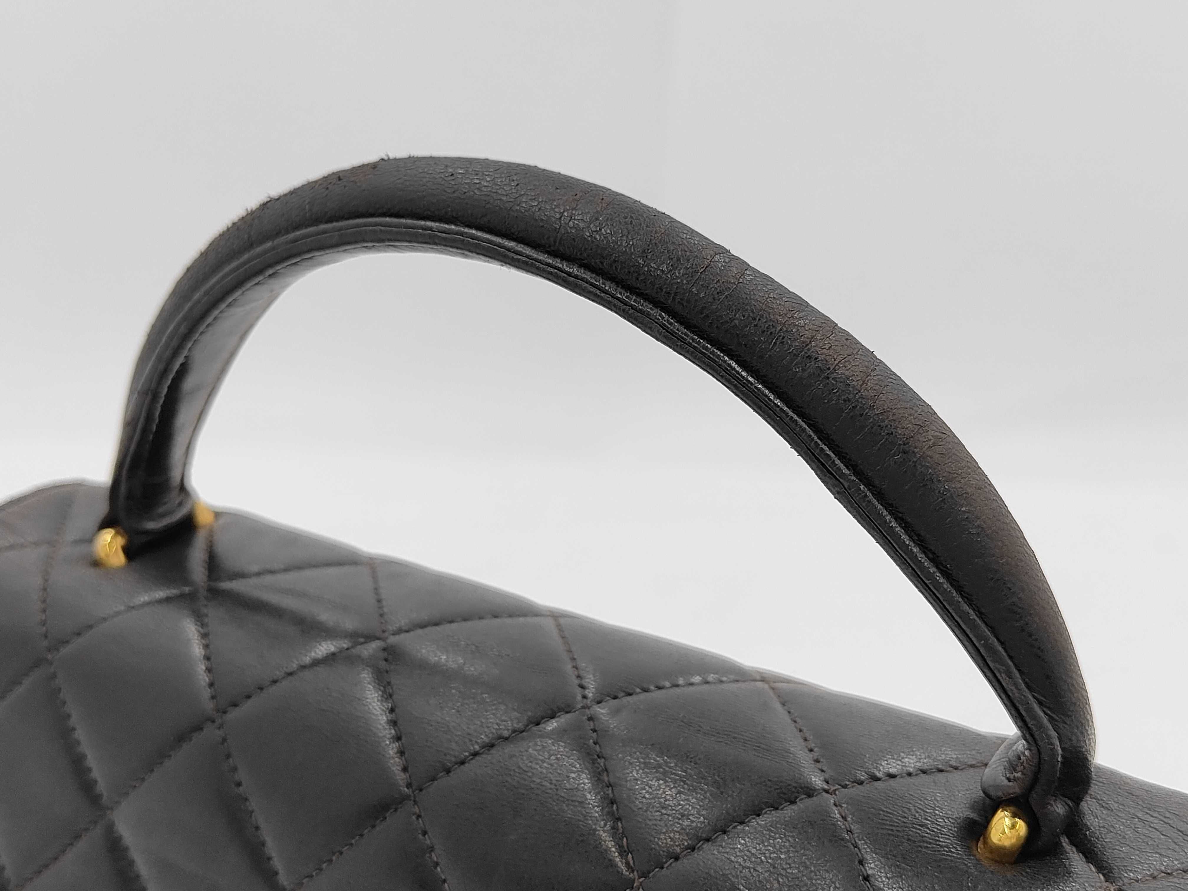 Matelassé Handbag, Black — view 3