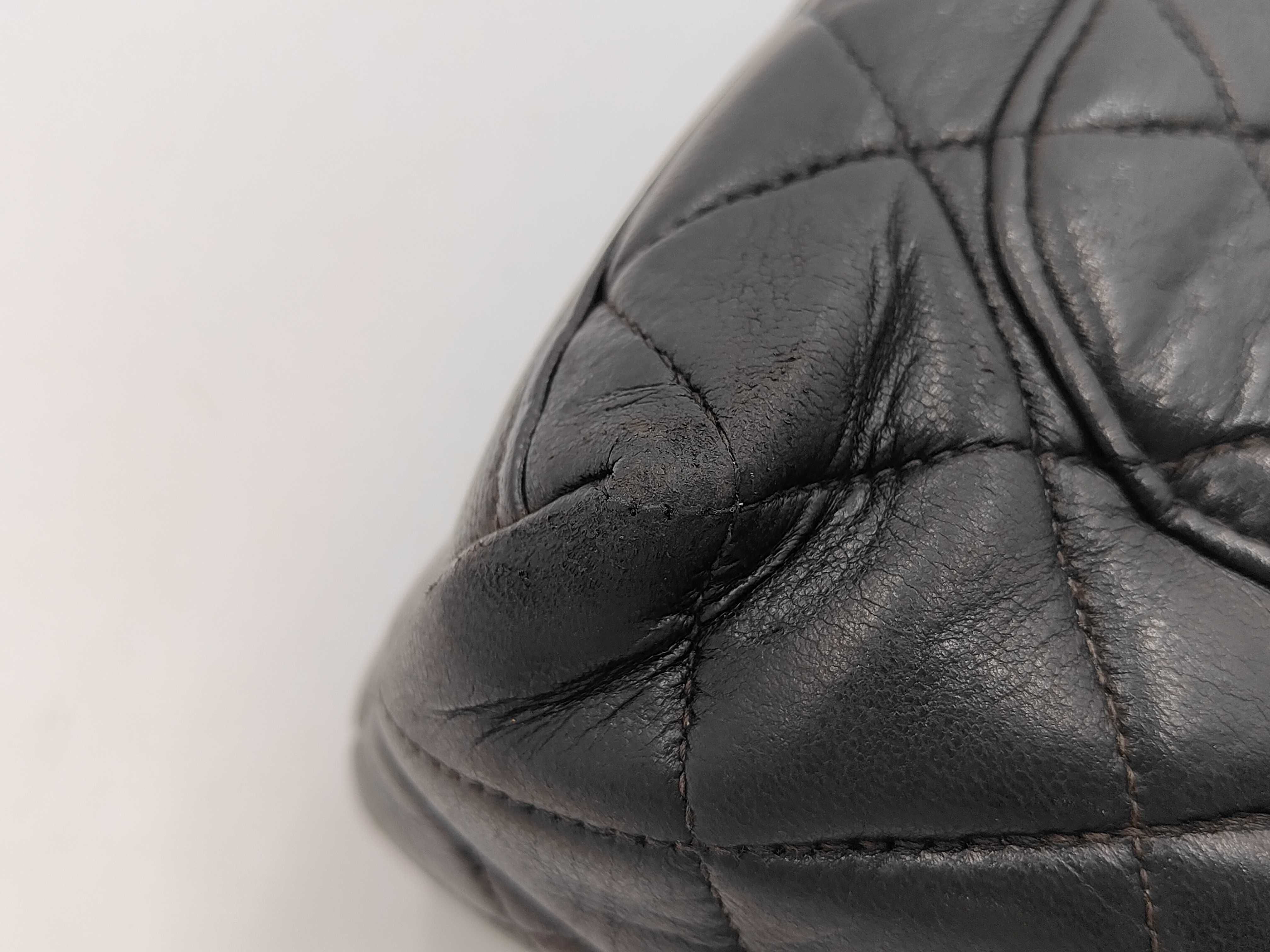 Matelassé Handbag, Black — view 6