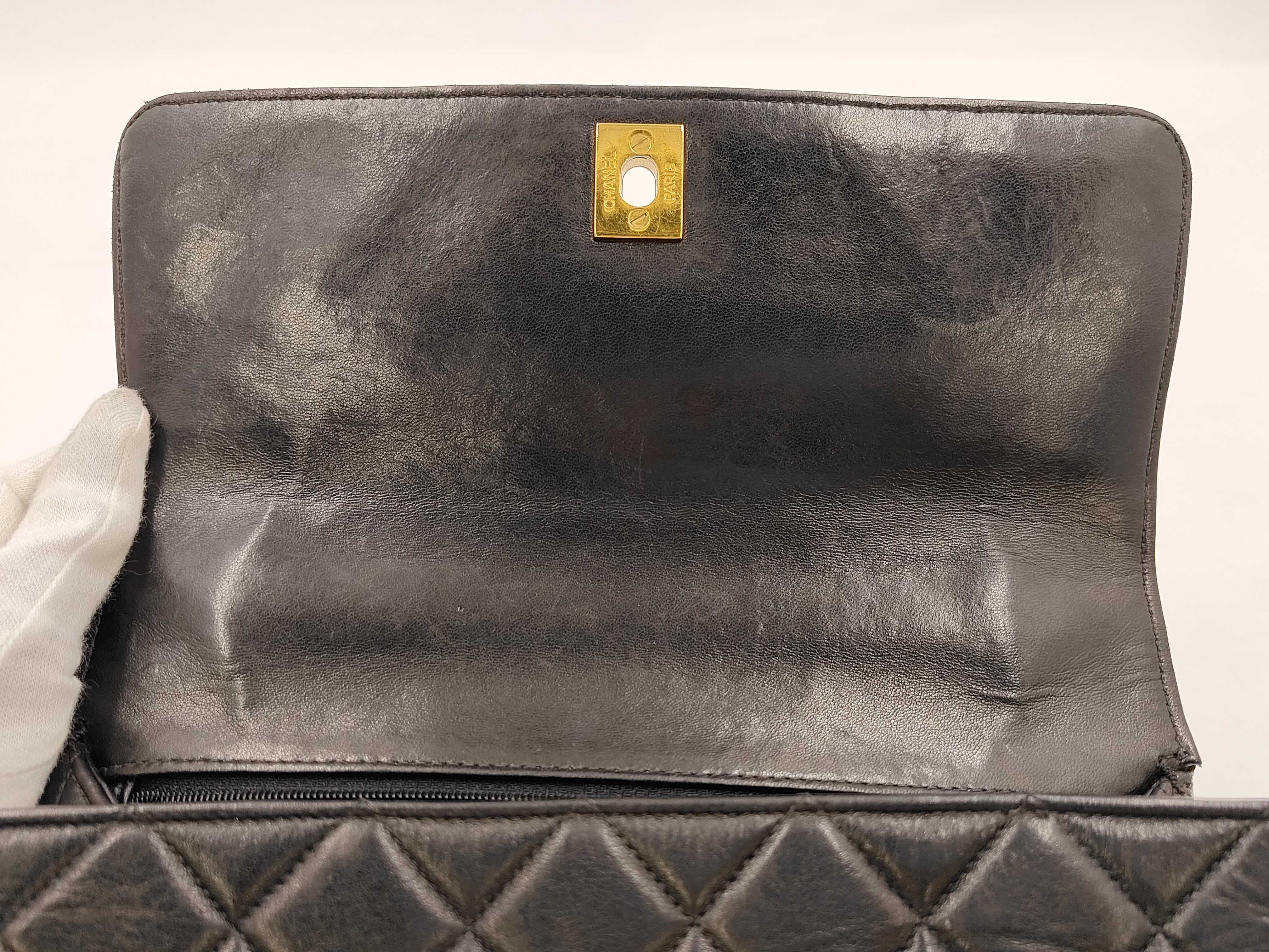 Matelassé Handbag, Black — view 8