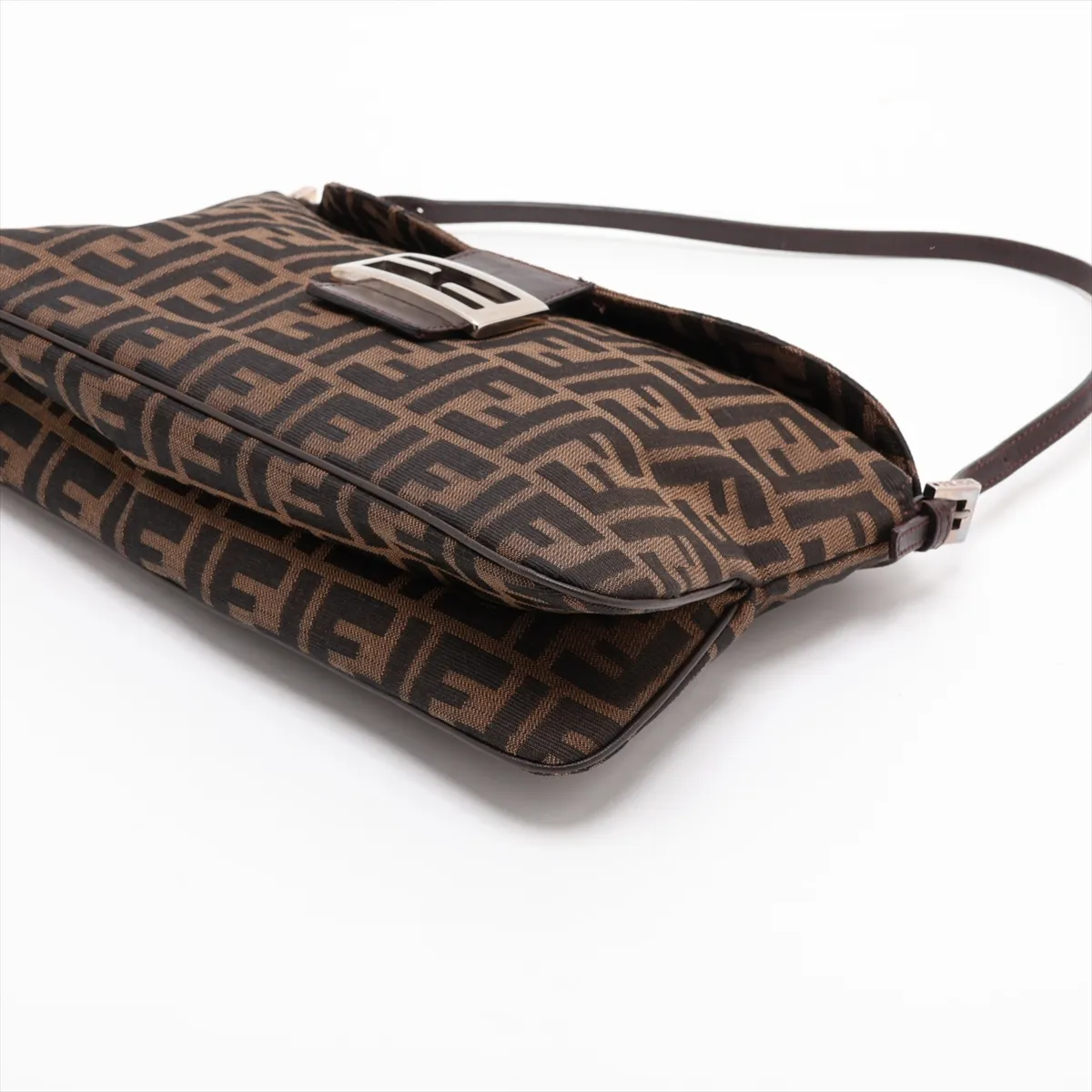 Zucca 26796 Canvas x Leather Shoulder Bag Brown — view 3