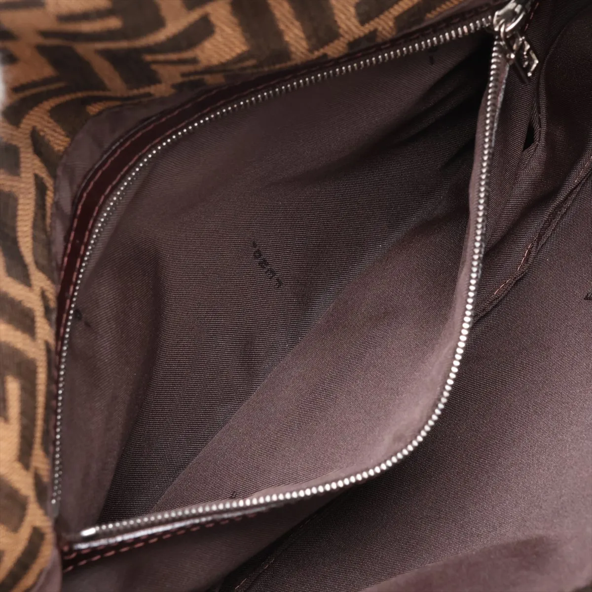 Zucca 26796 Canvas x Leather Shoulder Bag Brown — view 8