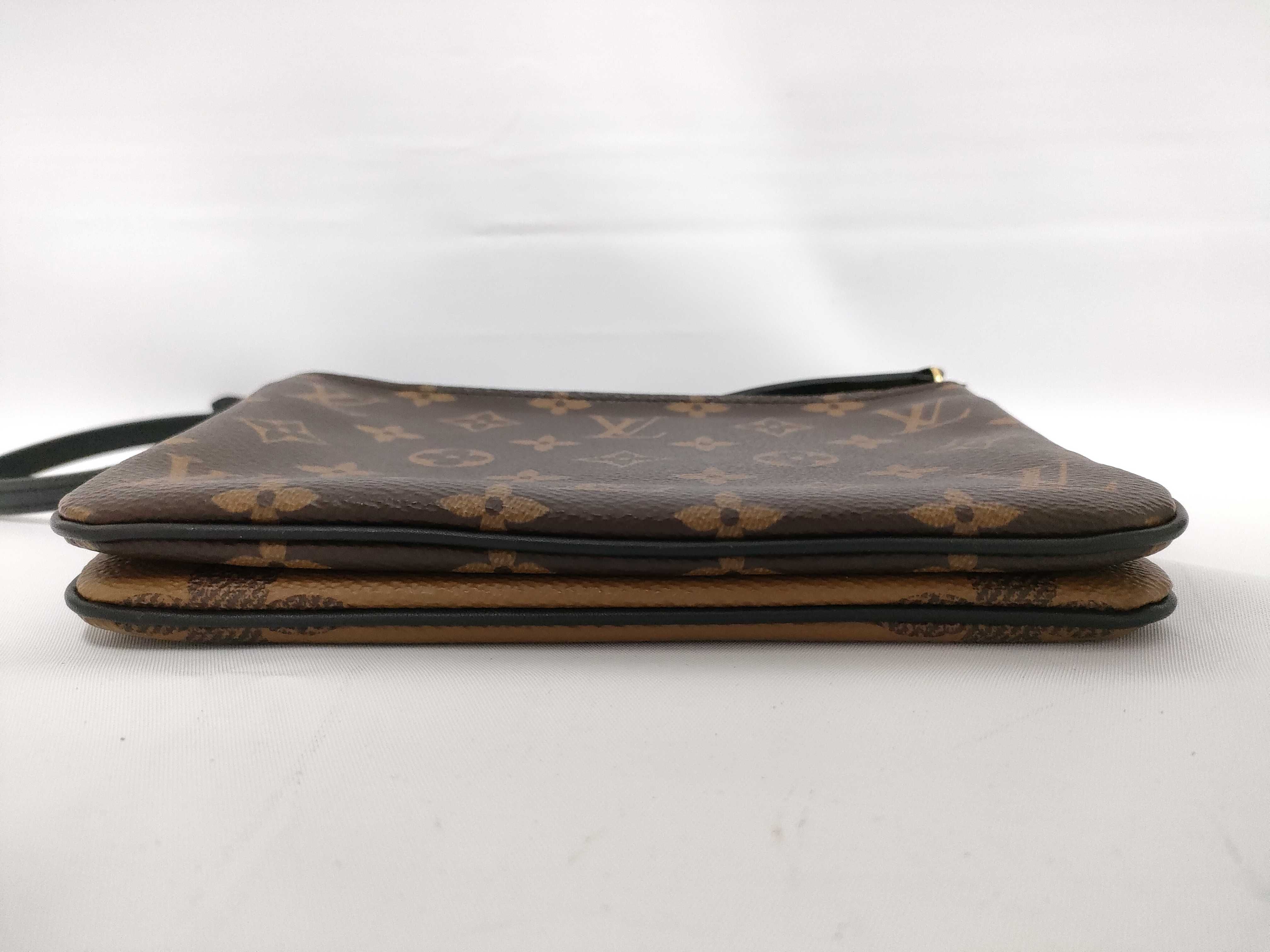 Monogram Louis Vuitton Double Zip Pochette M69203 Shoulder Bag — view 3