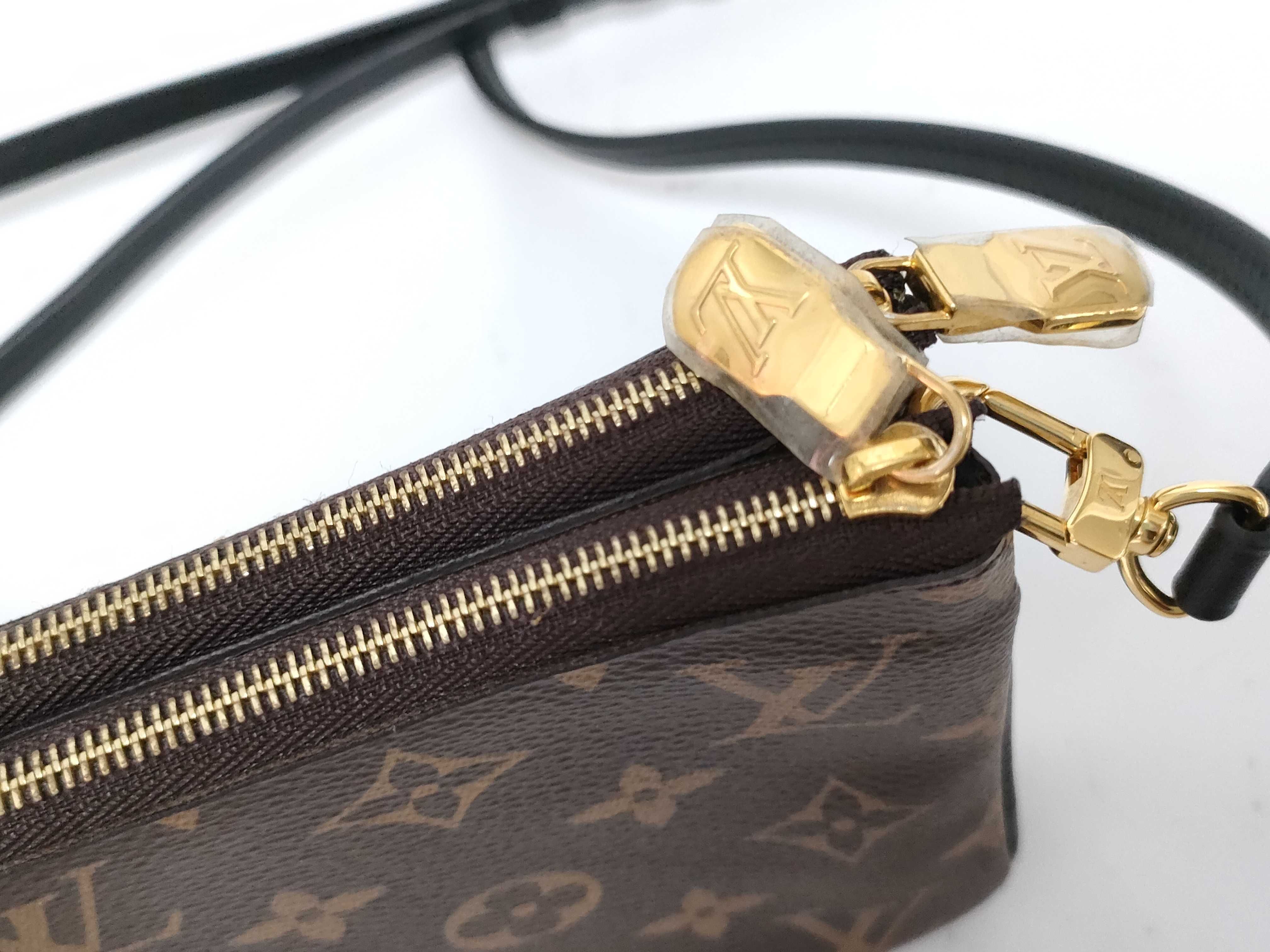 Monogram Louis Vuitton Double Zip Pochette M69203 Shoulder Bag — view 5