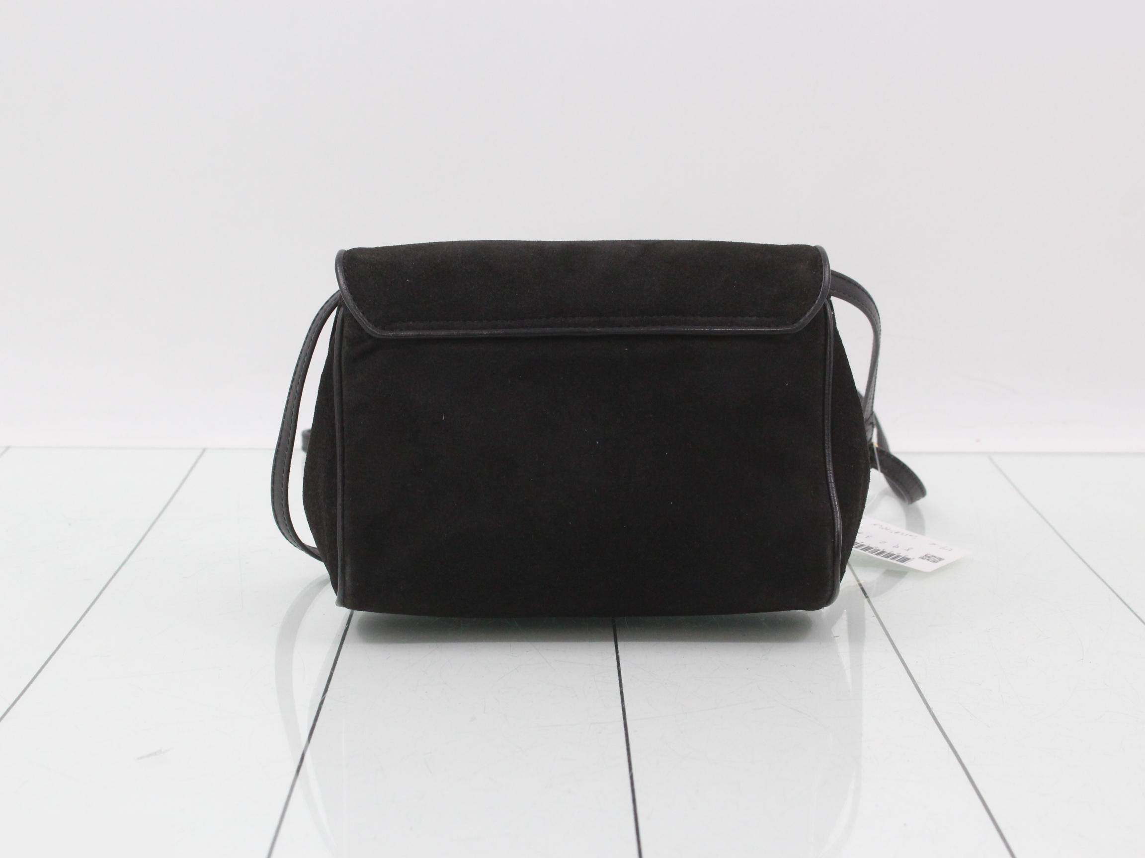 Suede Black Bag — view 2