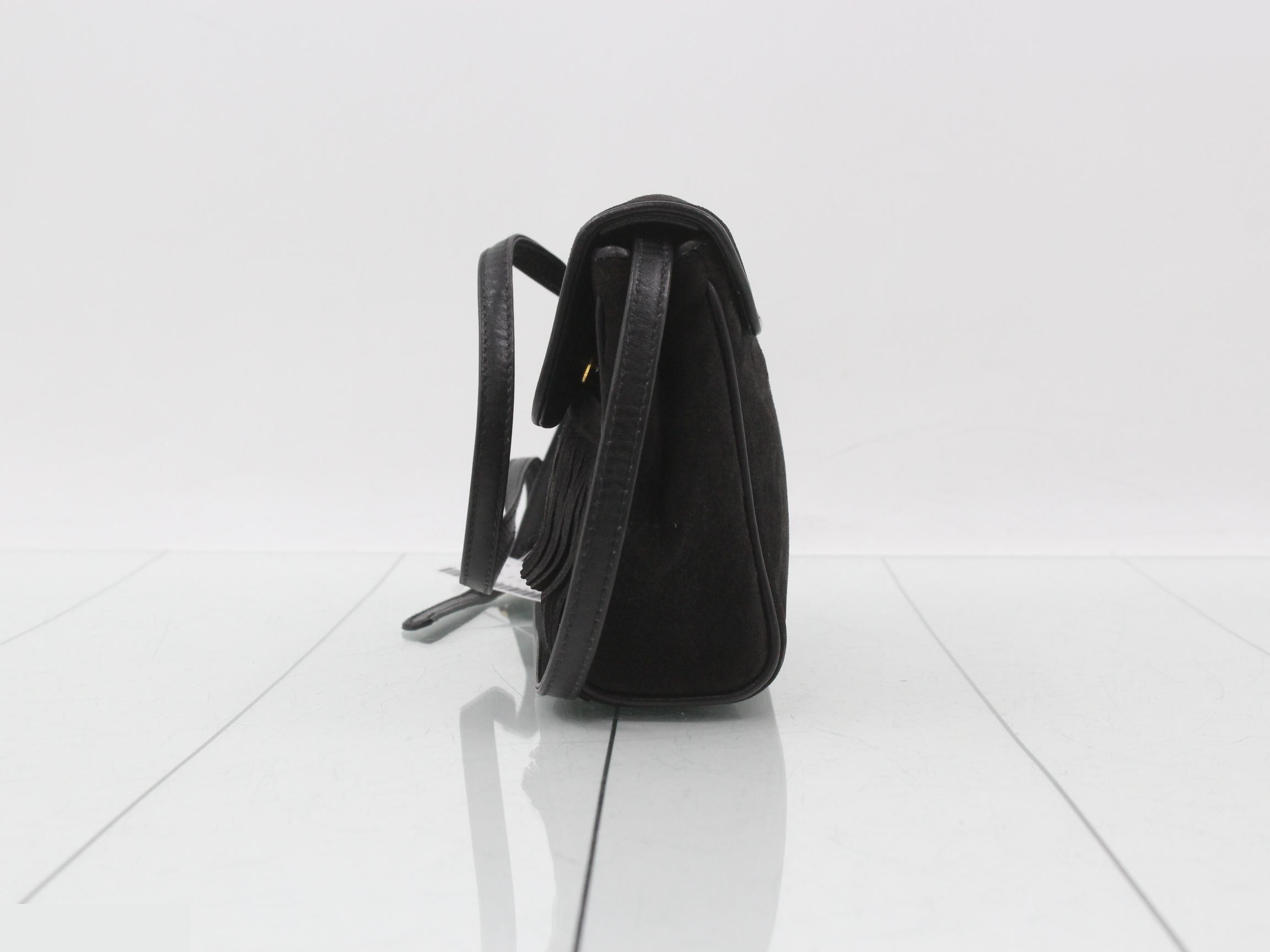 Suede Black Bag — view 3