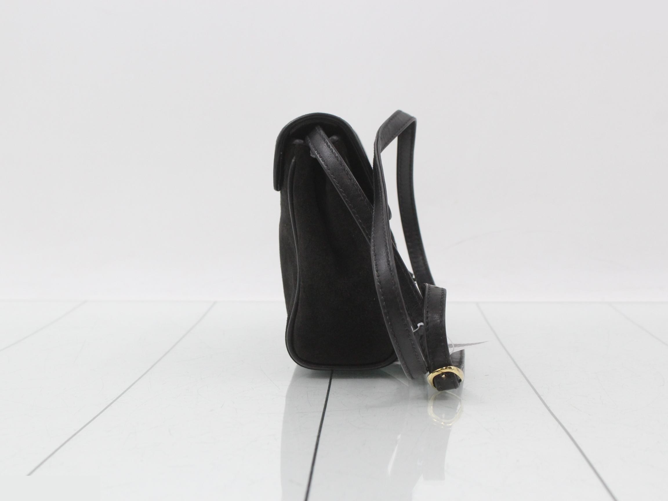 Suede Black Bag — view 4