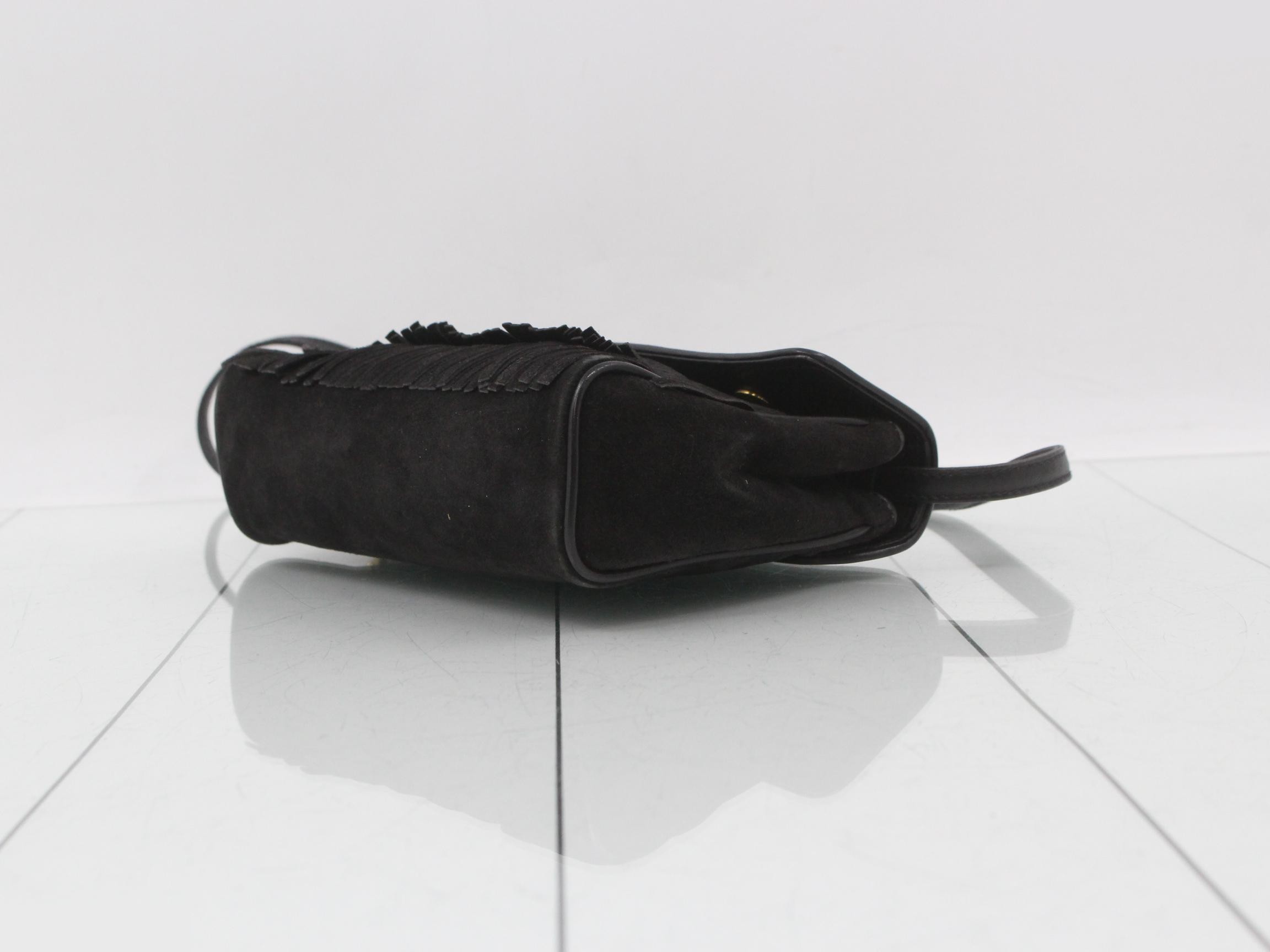 Suede Black Bag — view 6