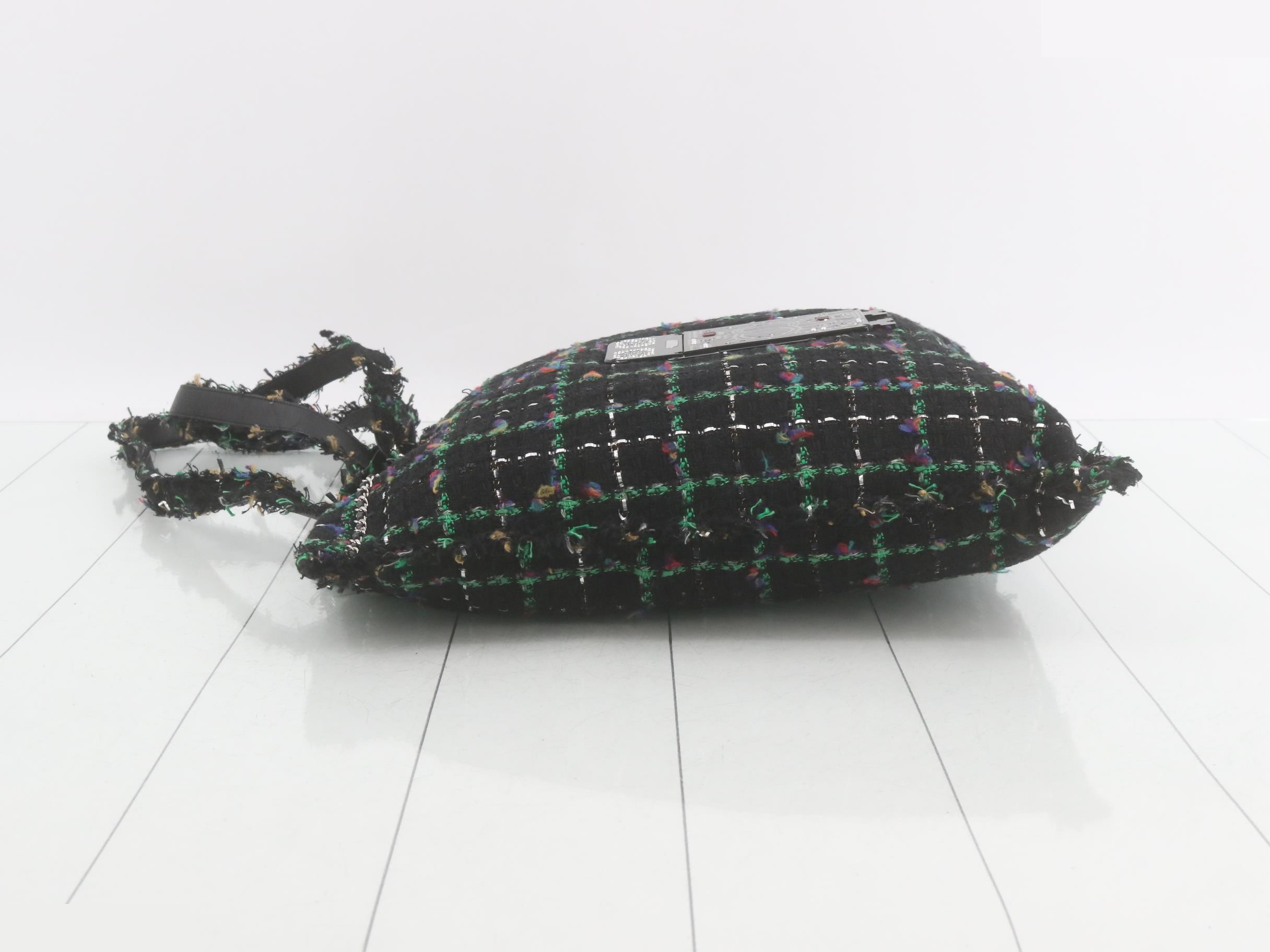 Tweed leather multicolor robot tote bag, item number 24. — view 4