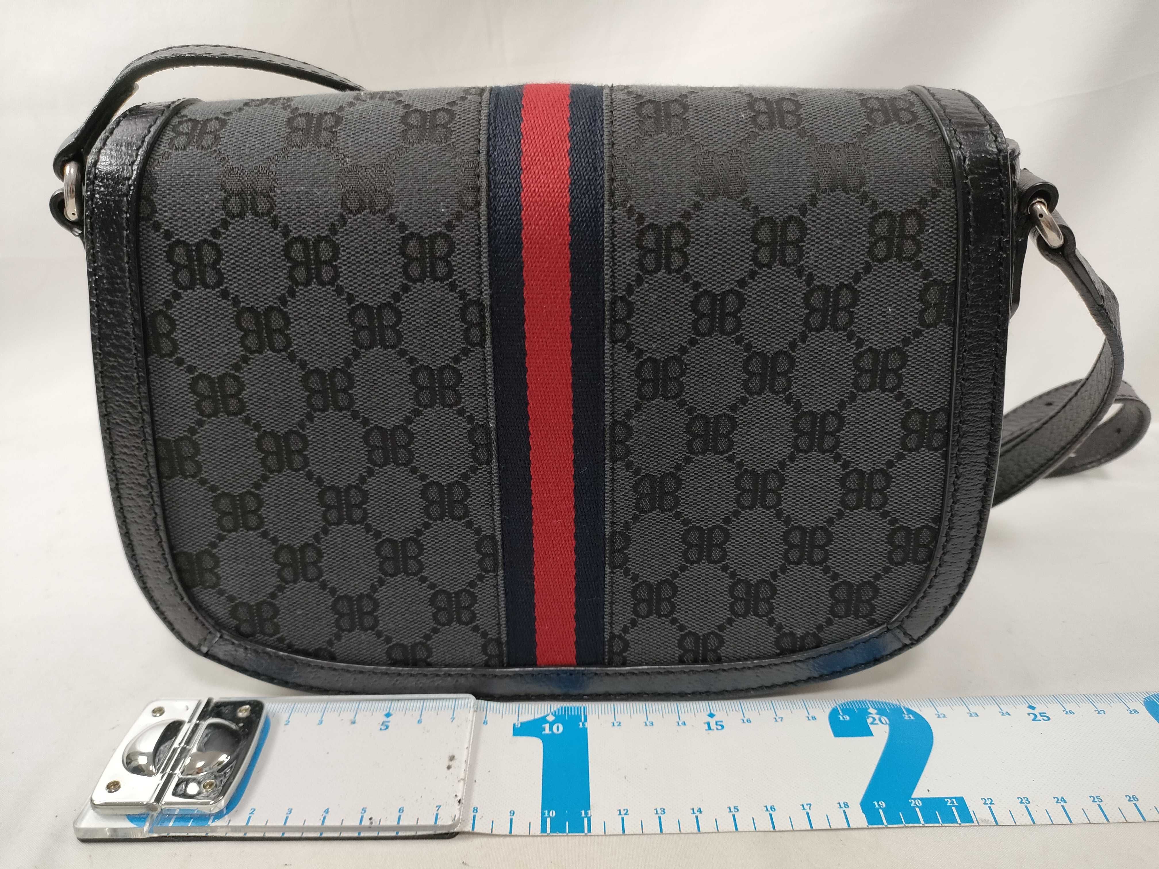 x Gucci The Hacker Project Canvas x Leather Shoulder Bag Black 680121 Shoulder Bag — view 2