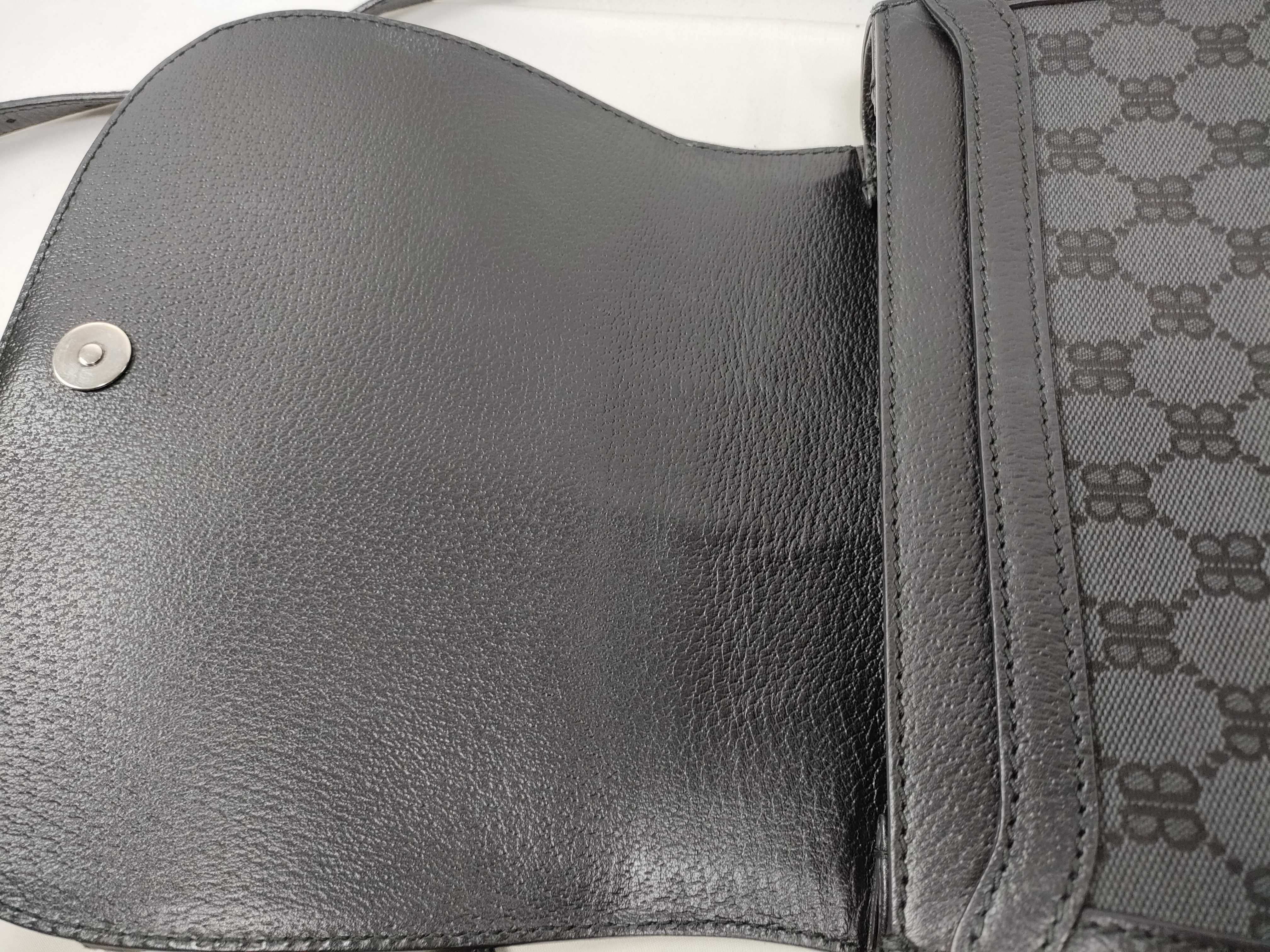 x Gucci The Hacker Project Canvas x Leather Shoulder Bag Black 680121 Shoulder Bag — view 9