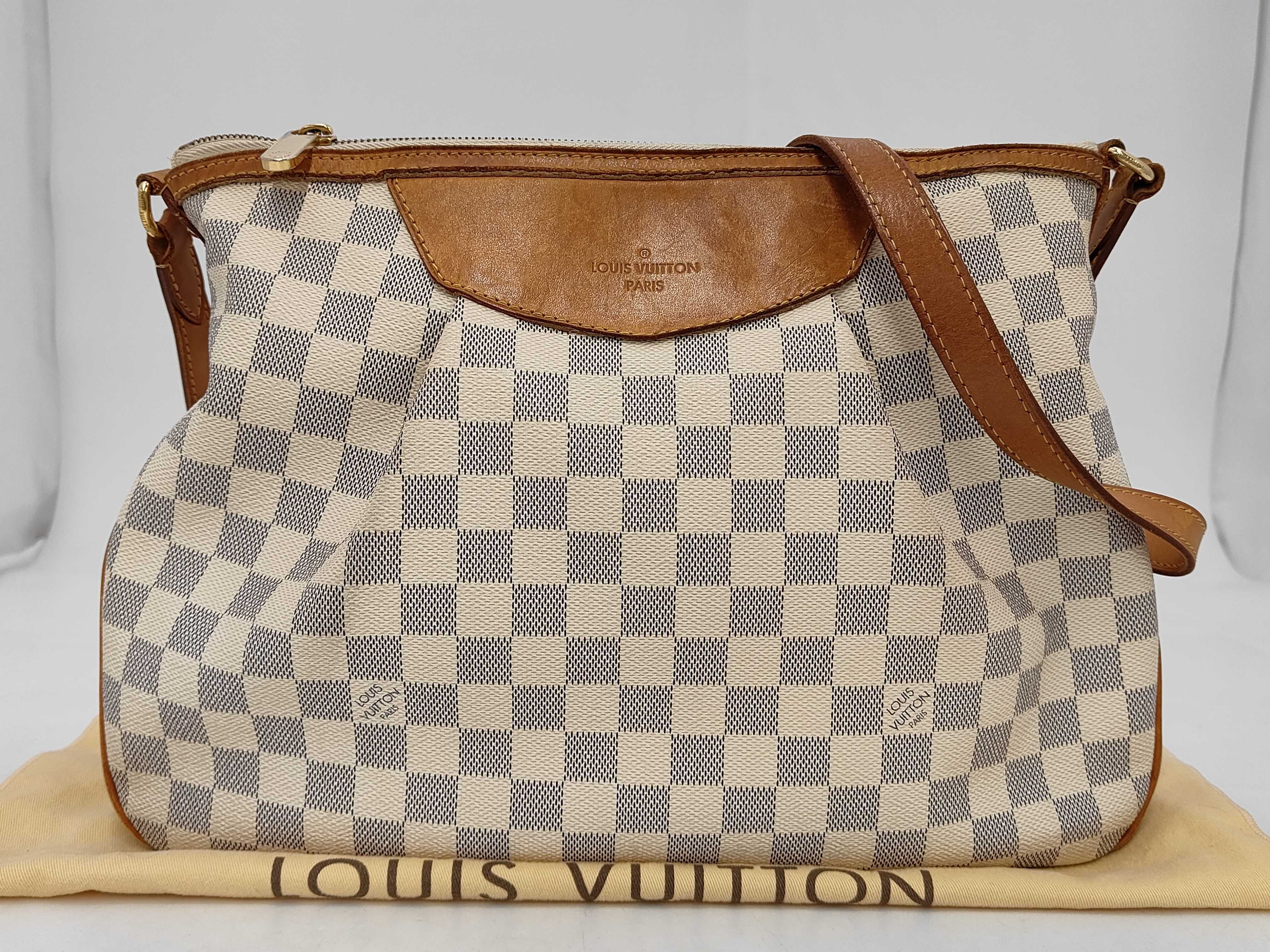 Damier Azur N41113 Siracusa PM Shoulder Bag