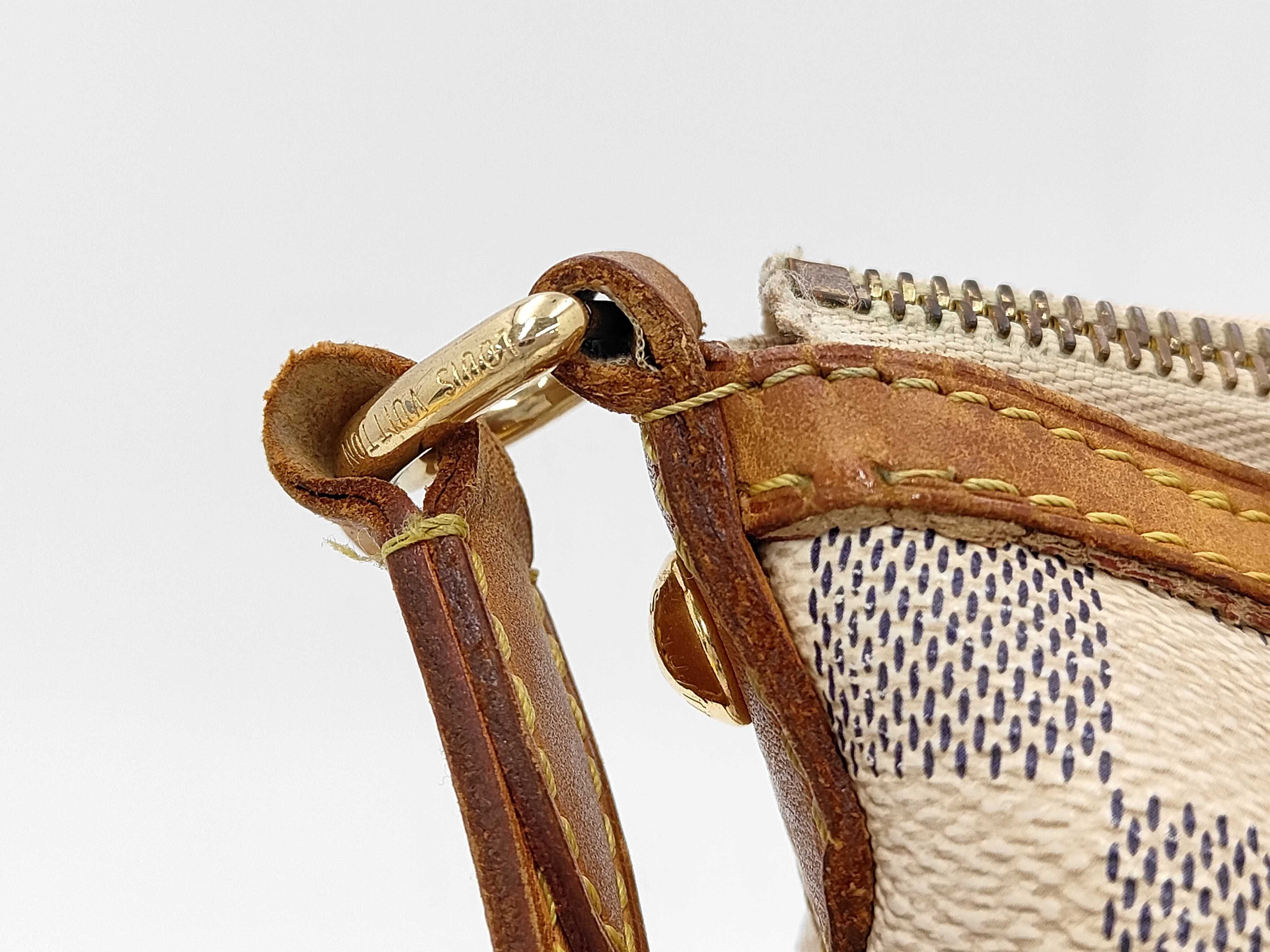 Damier Azur N41113 Siracusa PM Shoulder Bag — view 3