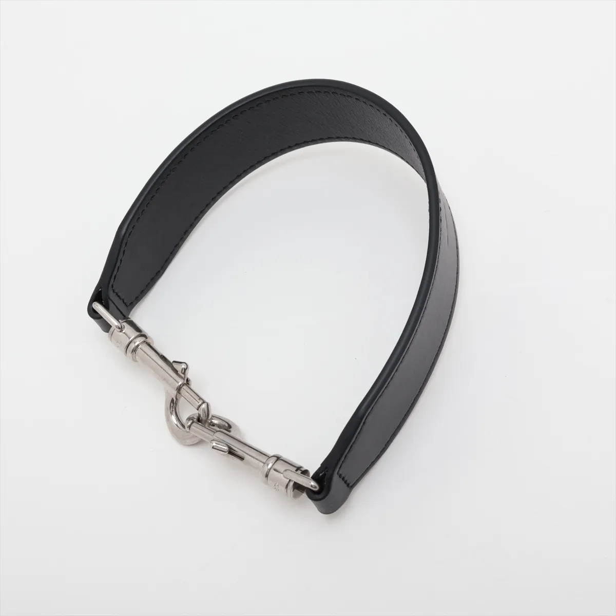 Triomphe Large Strap Romy PVC x Leather Shoulder Bag, Black — view 6