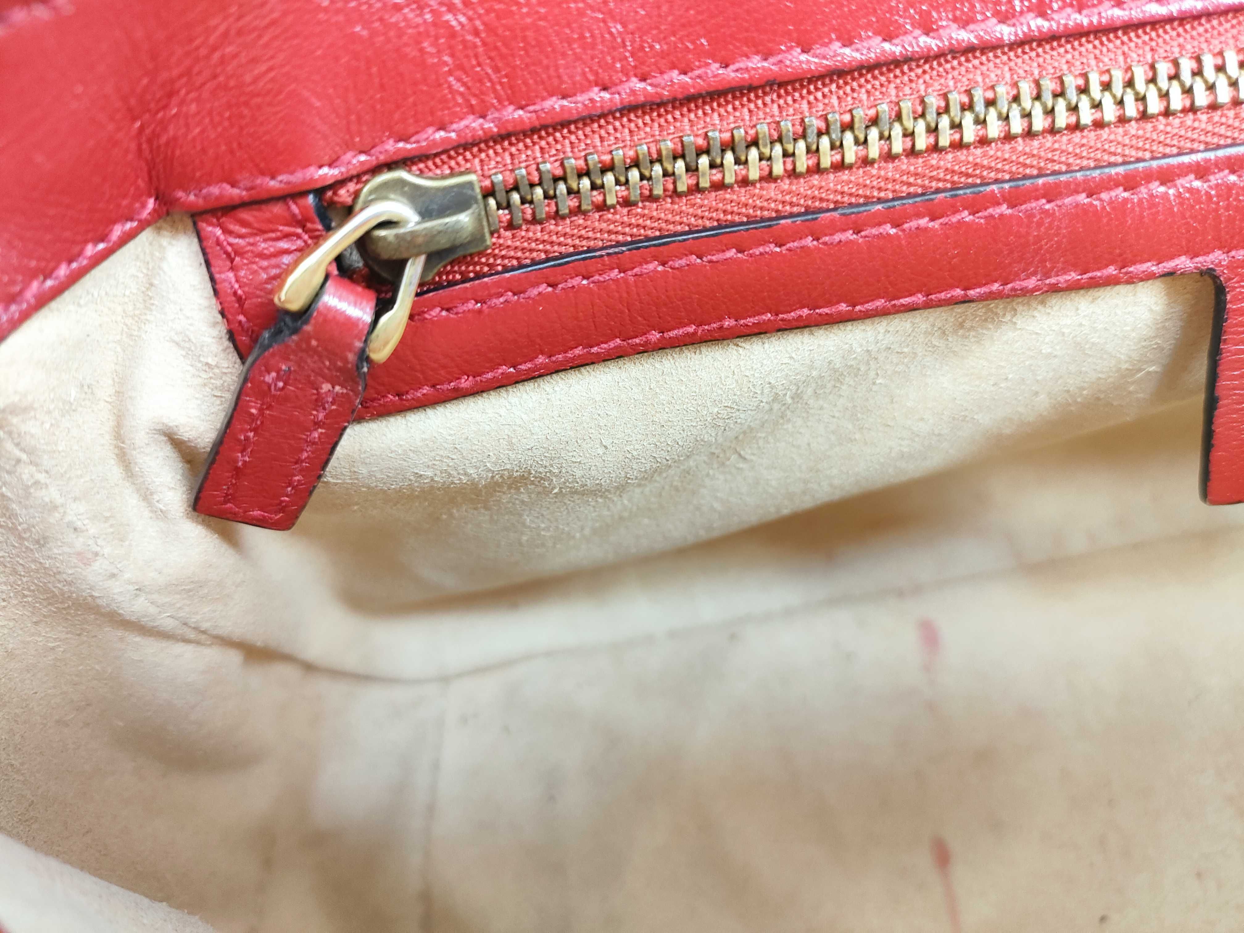 GG Marmont Chain Shoulder Bag, Quilted Leather, Black/Red, 443497 (Shoulder Bag) — view 12