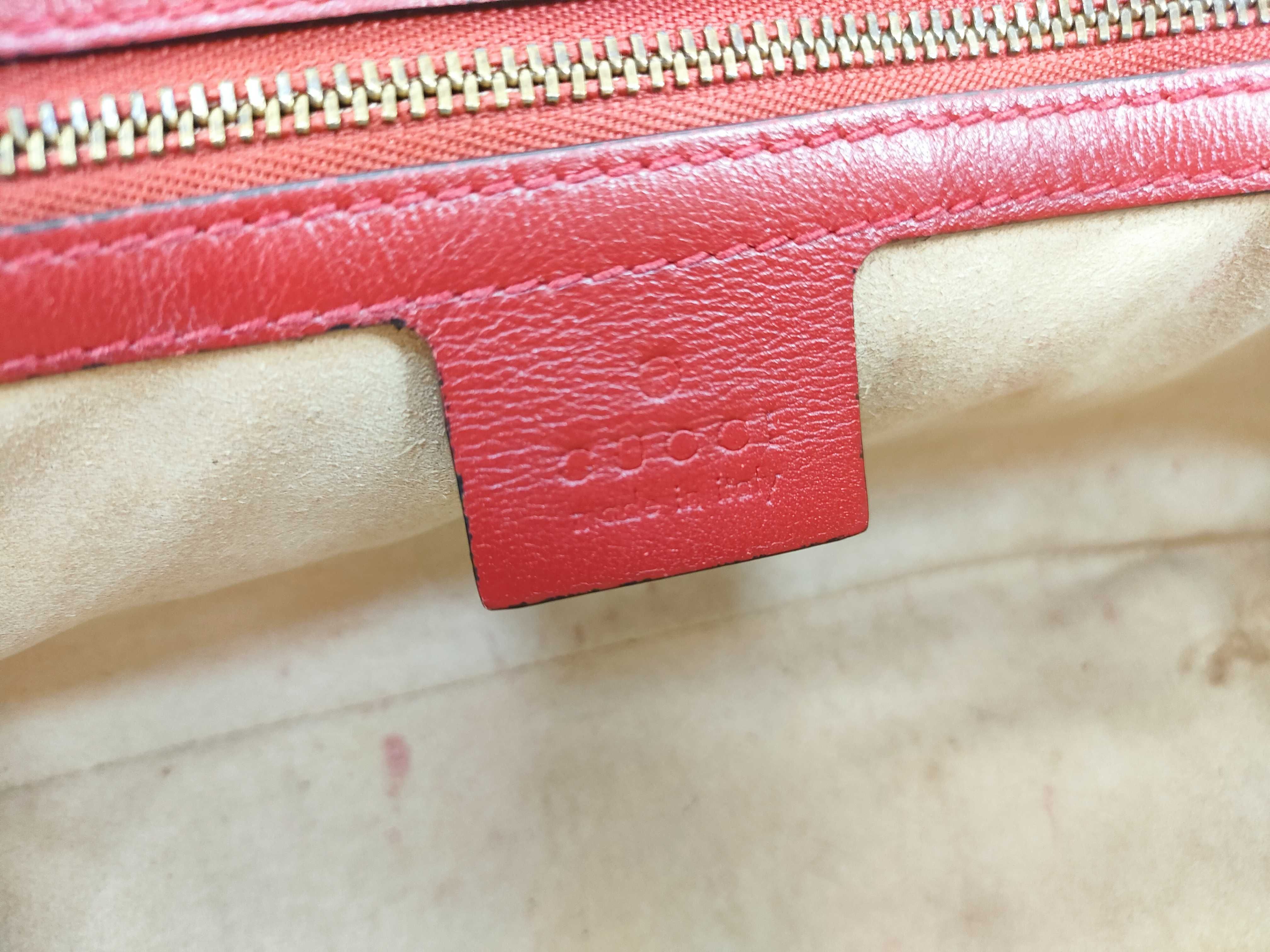 GG Marmont Chain Shoulder Bag, Quilted Leather, Black/Red, 443497 (Shoulder Bag) — view 10