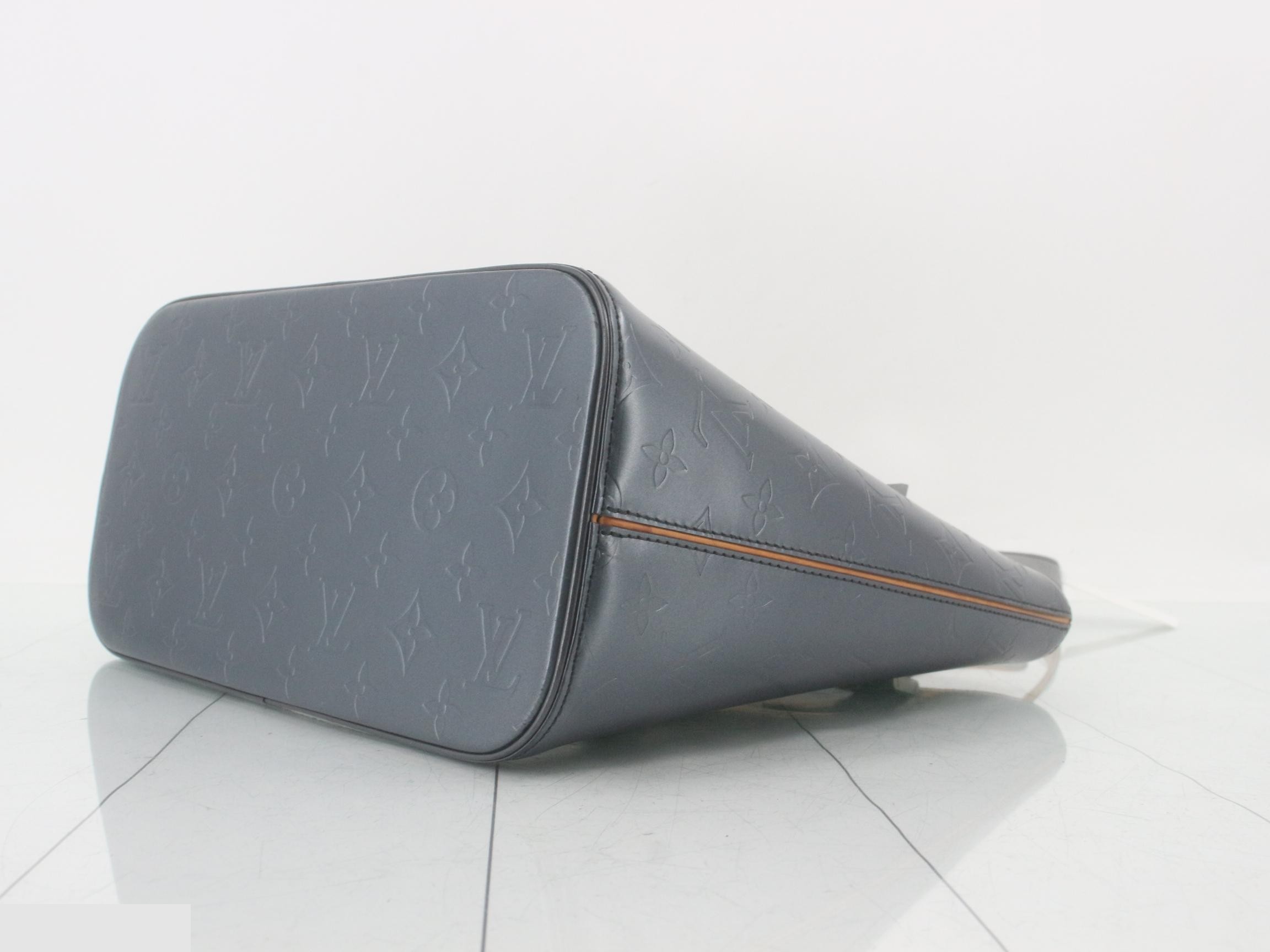Monogram Matte Stockton Blue Tote Bag — view 6