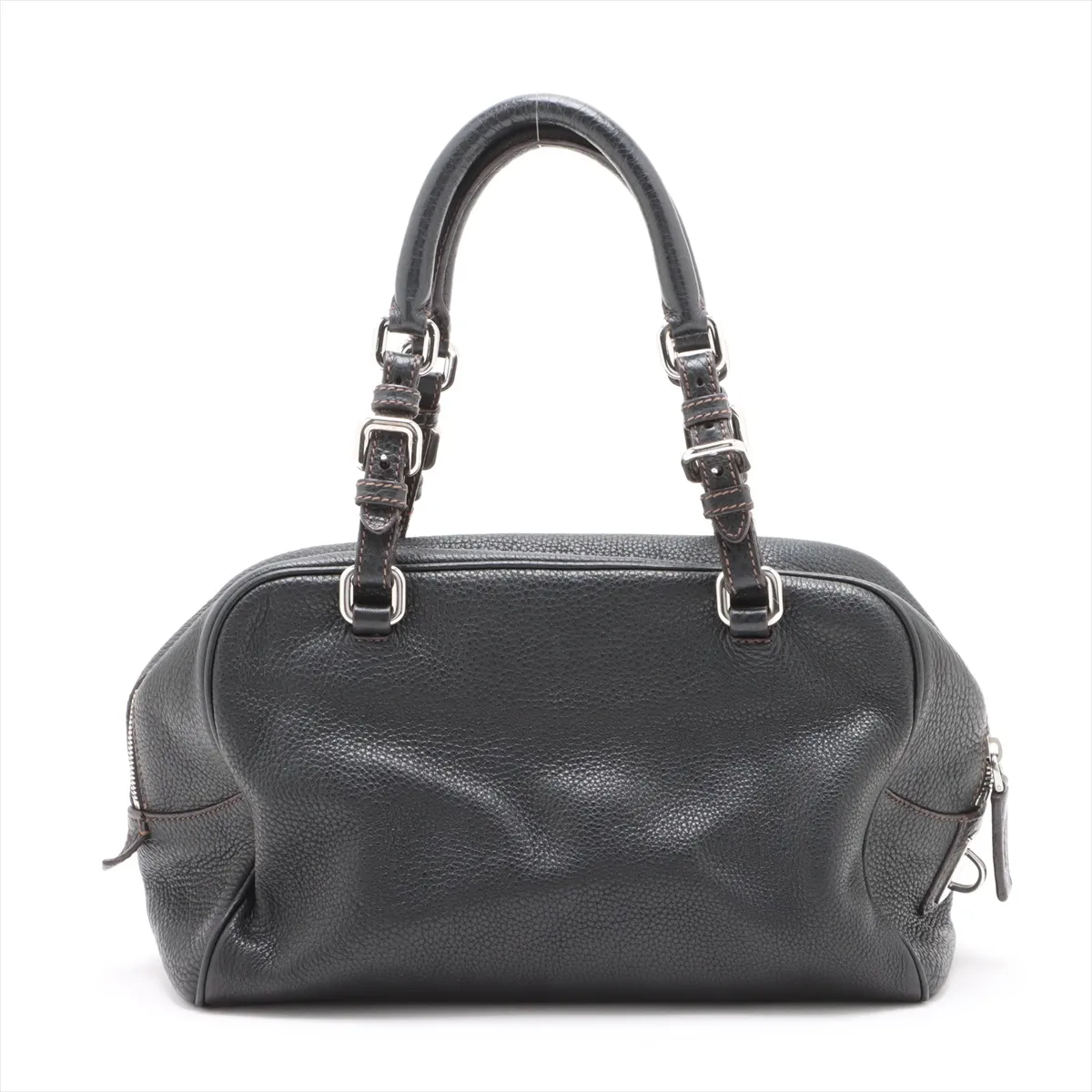 leather handbag black — view 2