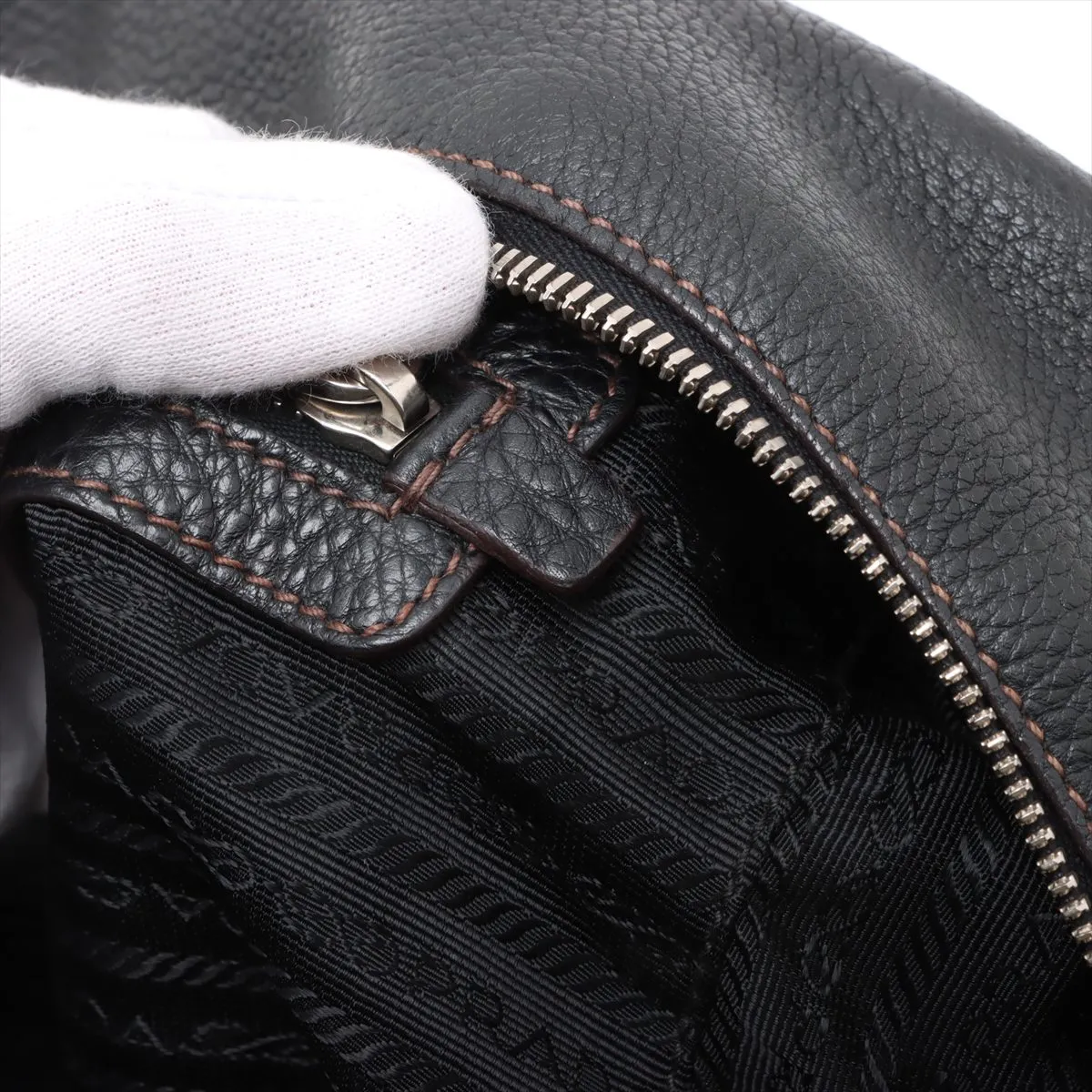 leather handbag black — view 13