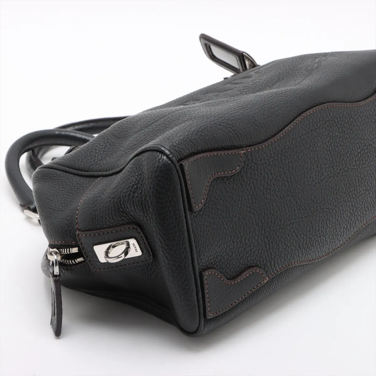 leather handbag black — view 4