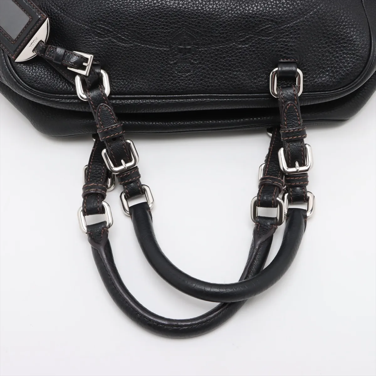 leather handbag black — view 5