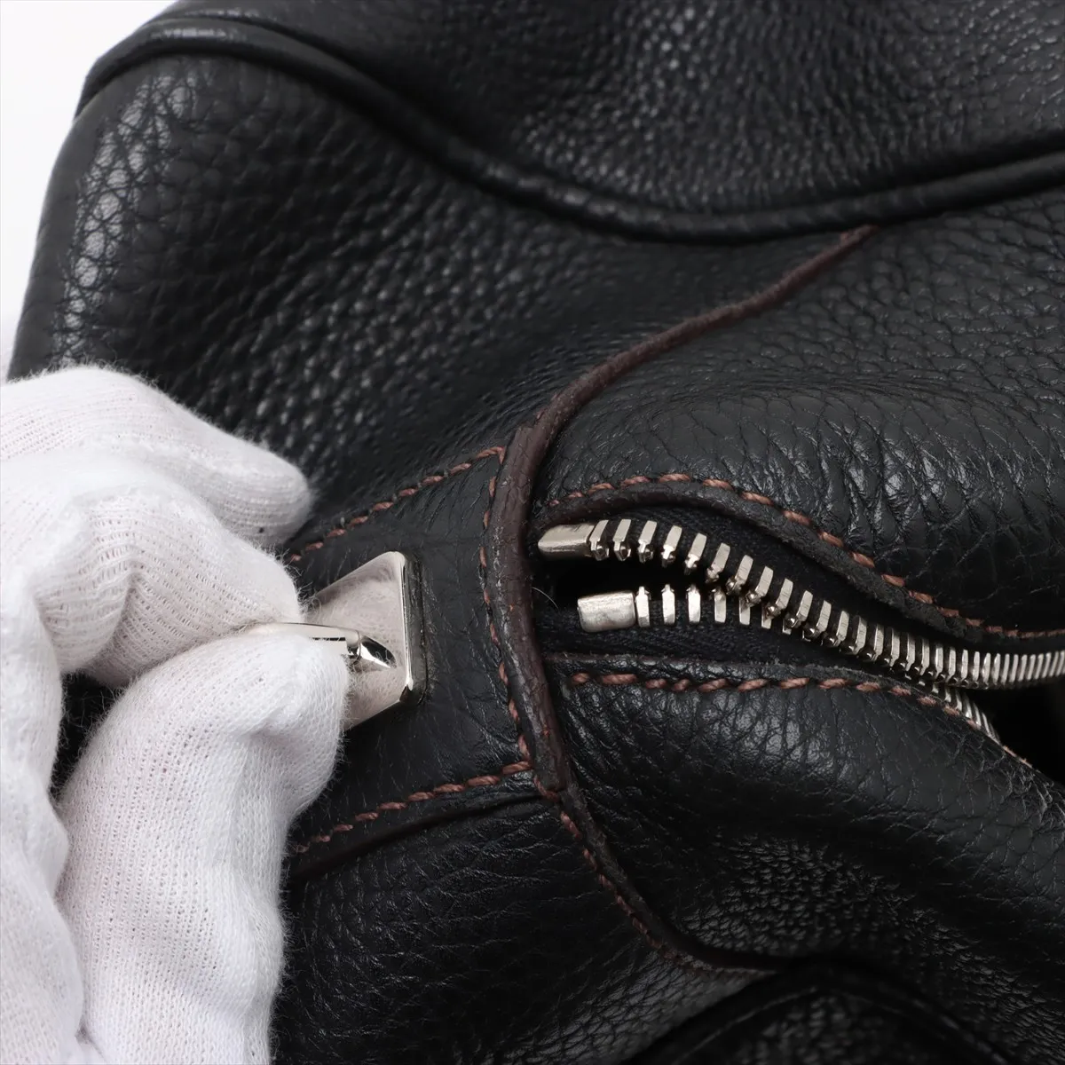 leather handbag black — view 10