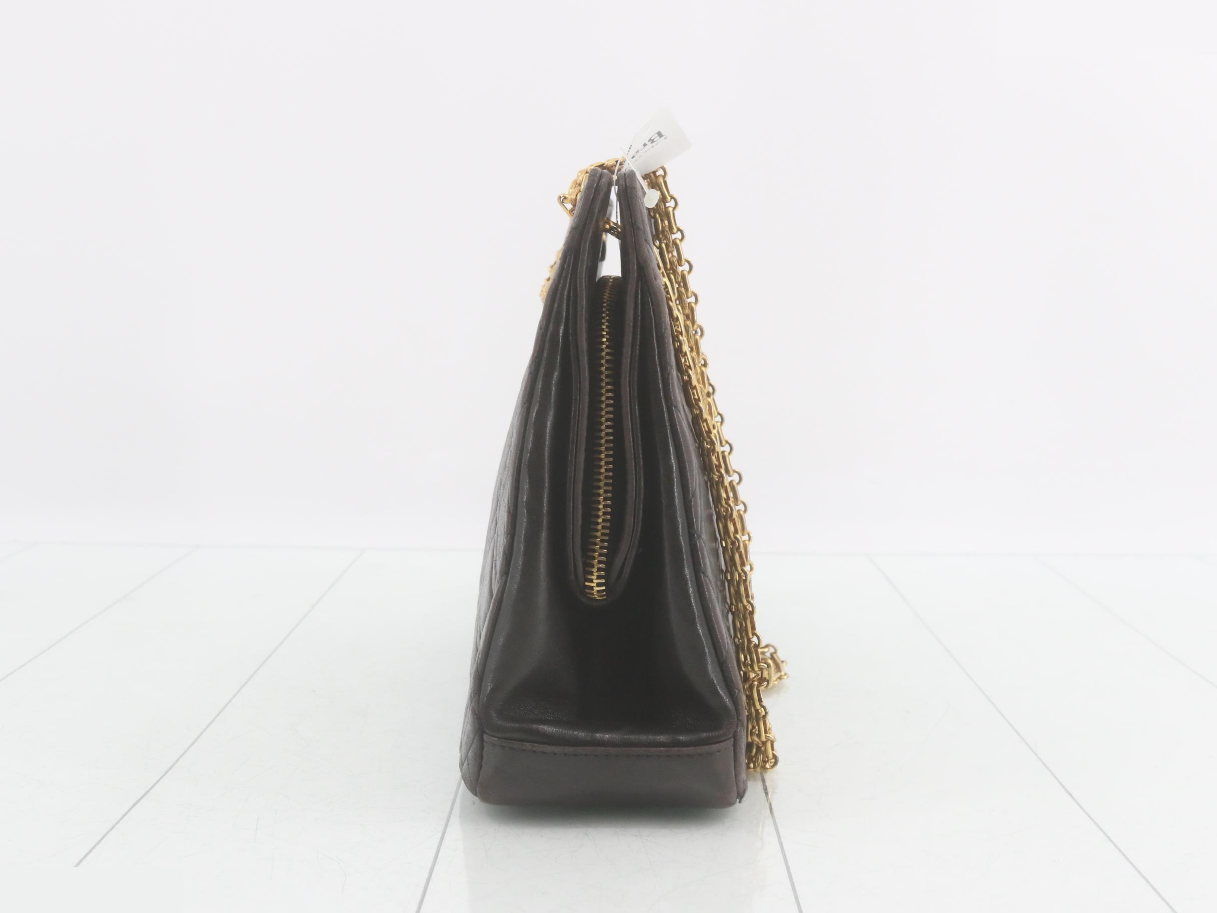 Lambskin coin purse chain shoulder bag — view 3