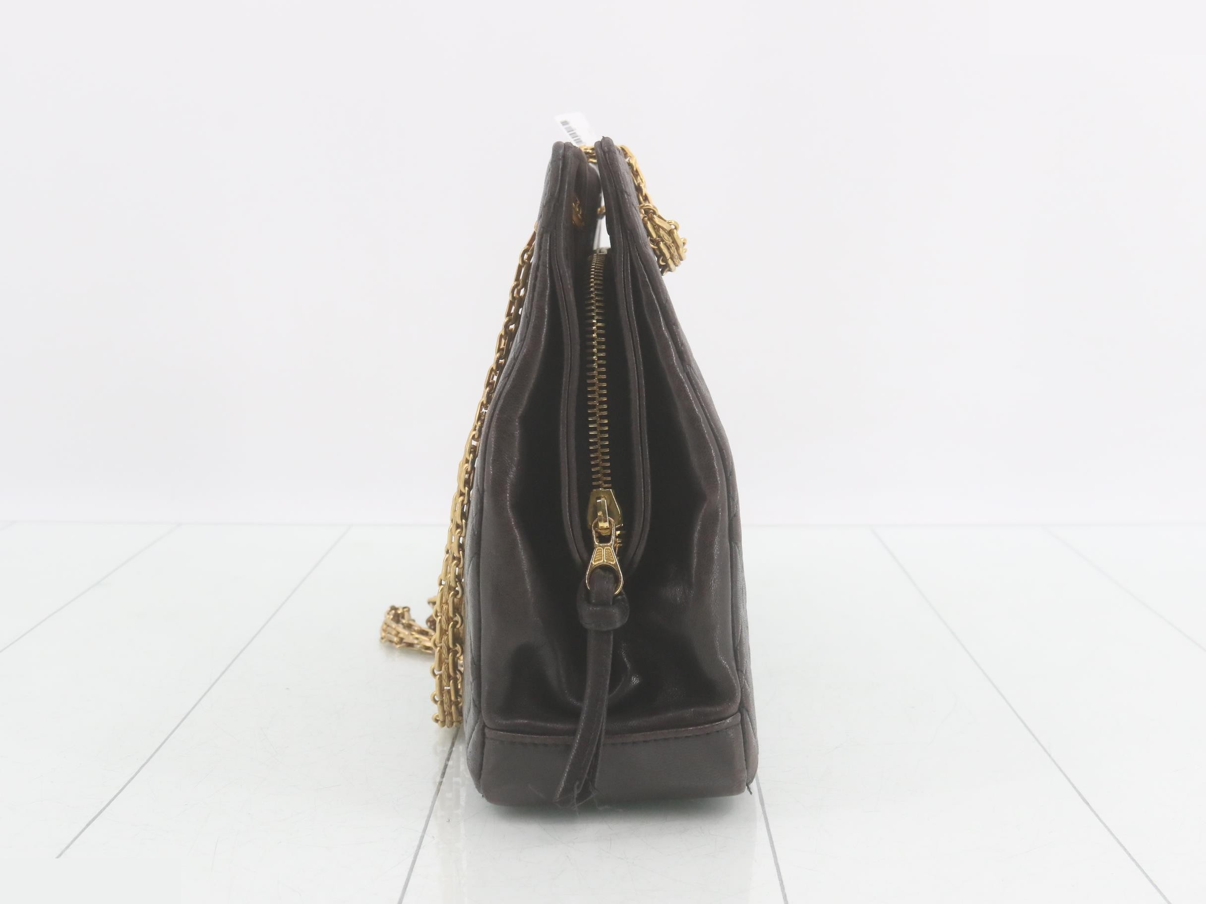 Lambskin coin purse chain shoulder bag — view 4