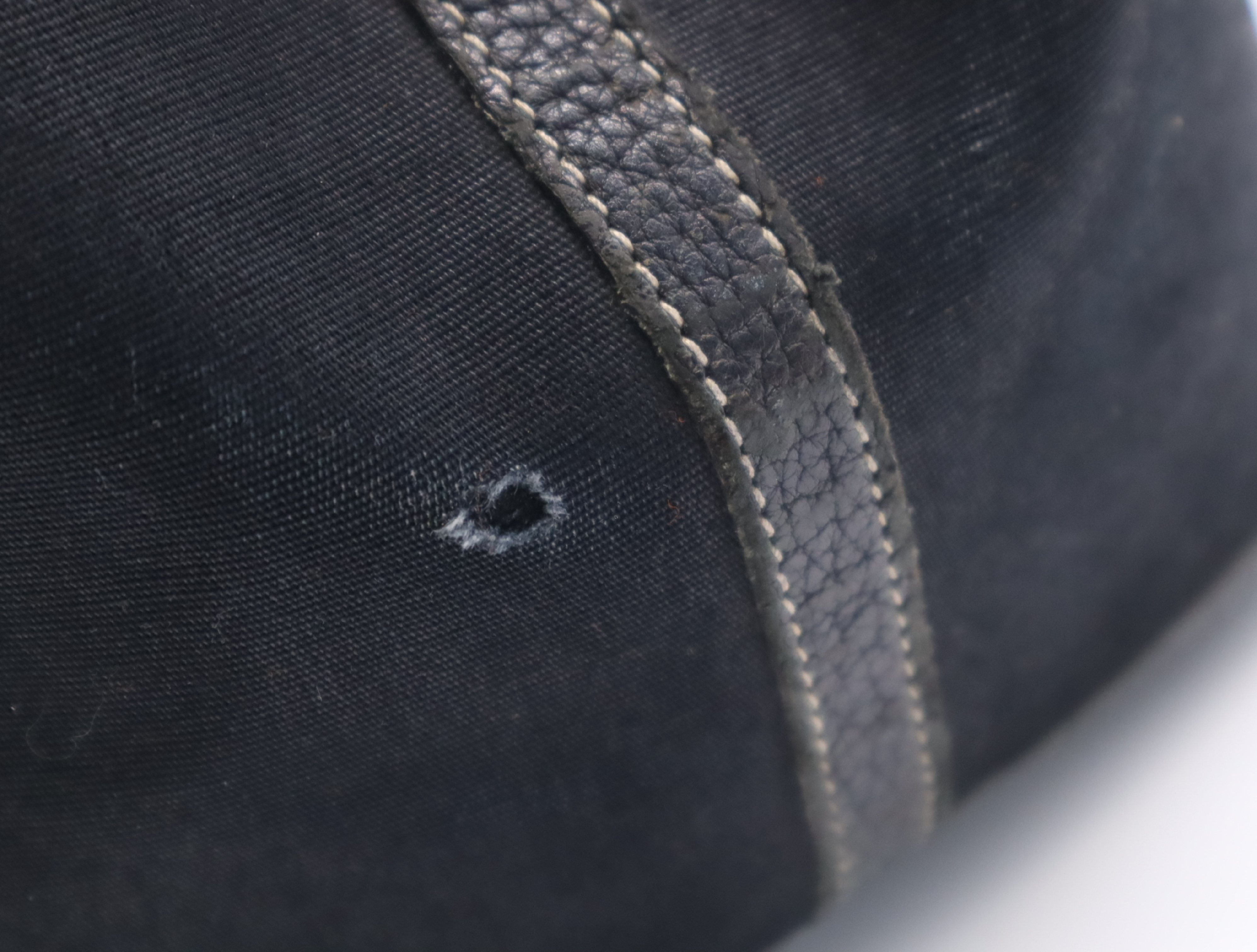 Leather Garden Party Tote Bag, Black, Silver Hardware, with Dust Bag, T Stamp, 2015 — view 14