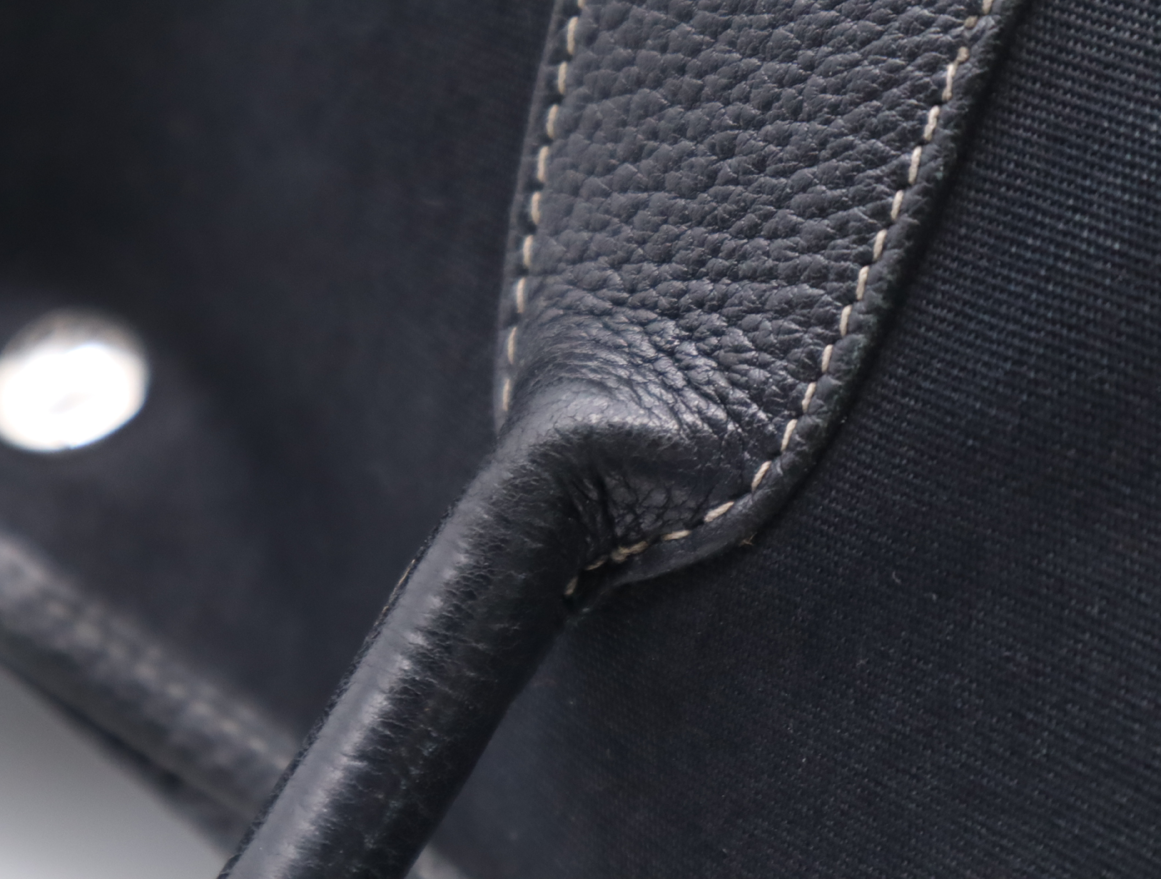 Leather Garden Party Tote Bag, Black, Silver Hardware, with Dust Bag, T Stamp, 2015 — view 10
