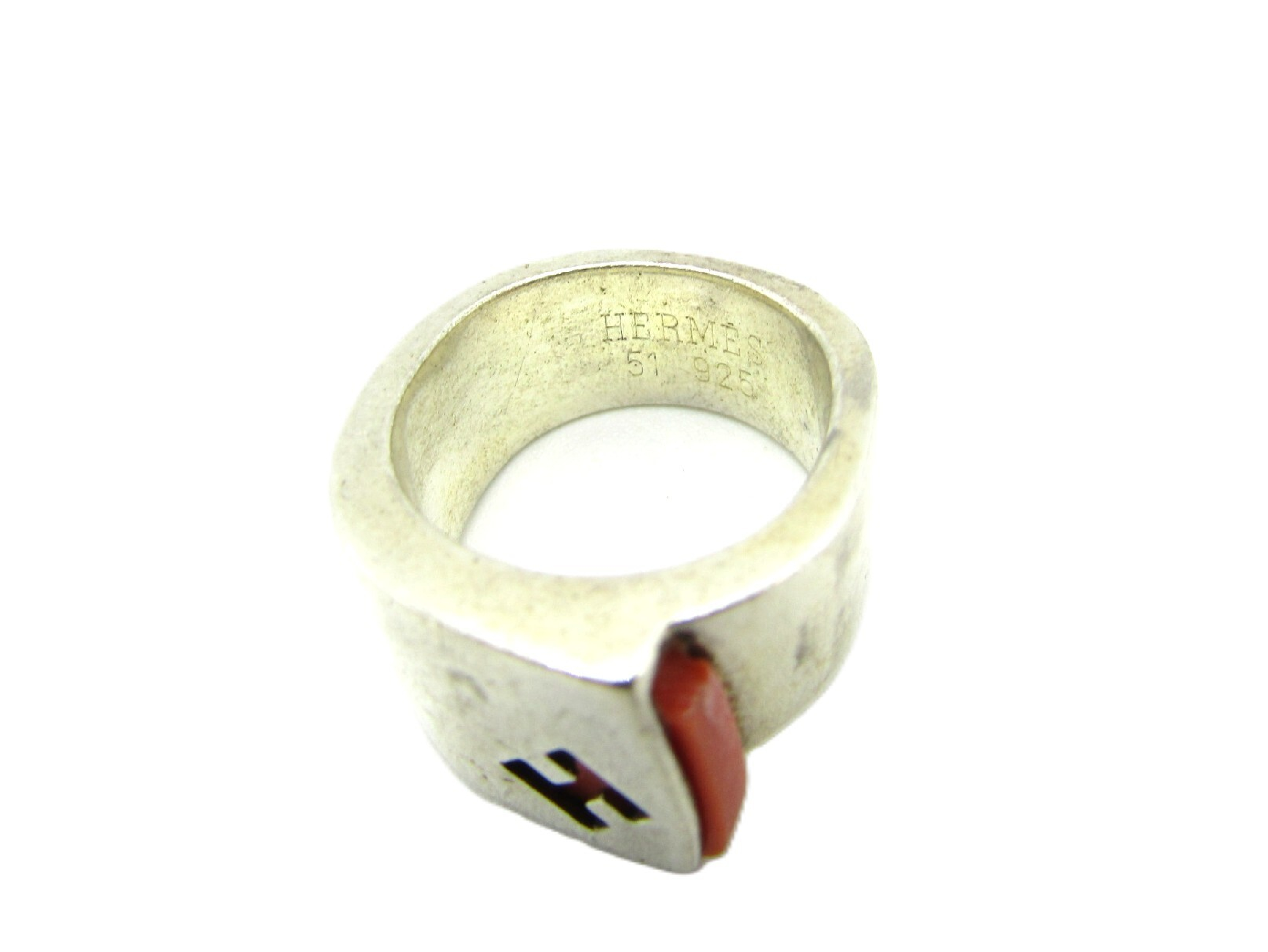 Candy Ring, Silver/Orange, #51, 12.2g — view 3