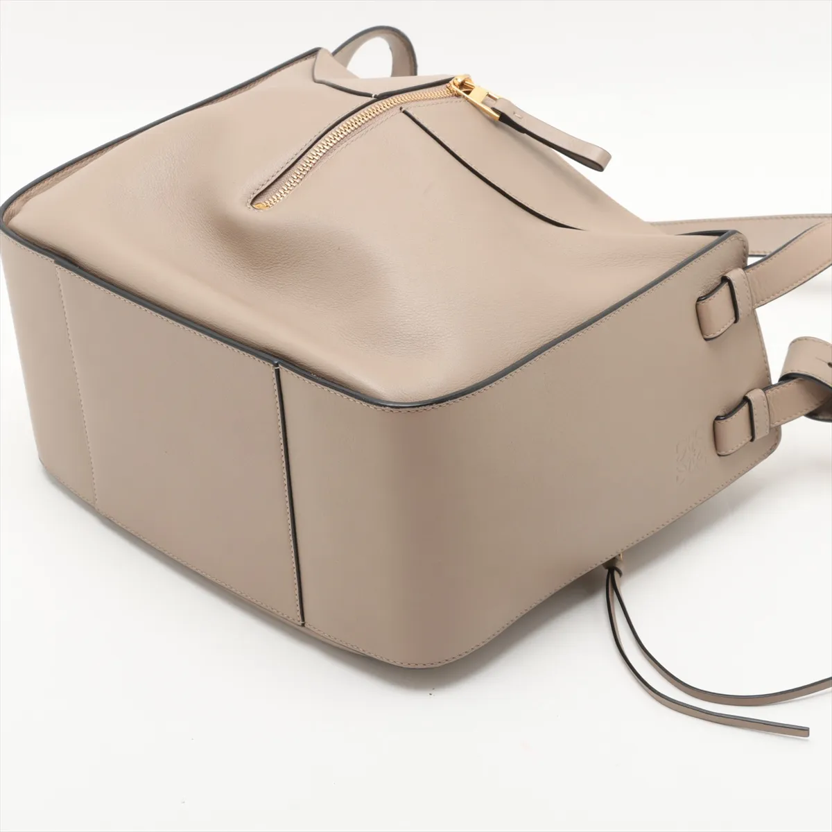 Hammock Small Leather 2-Way Handbag, Beige, C-mark — view 3