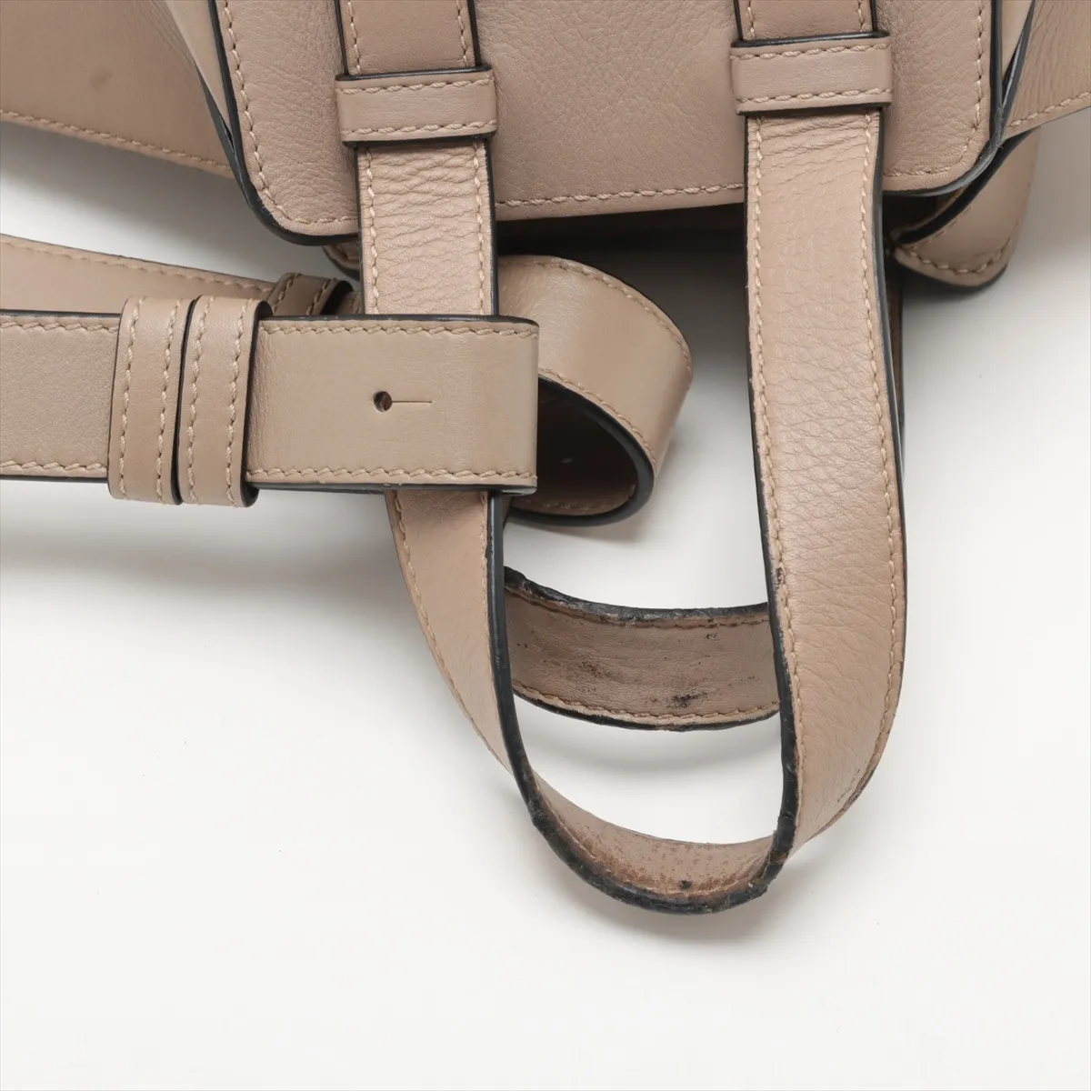 Hammock Small Leather 2-Way Handbag, Beige, C-mark — view 5