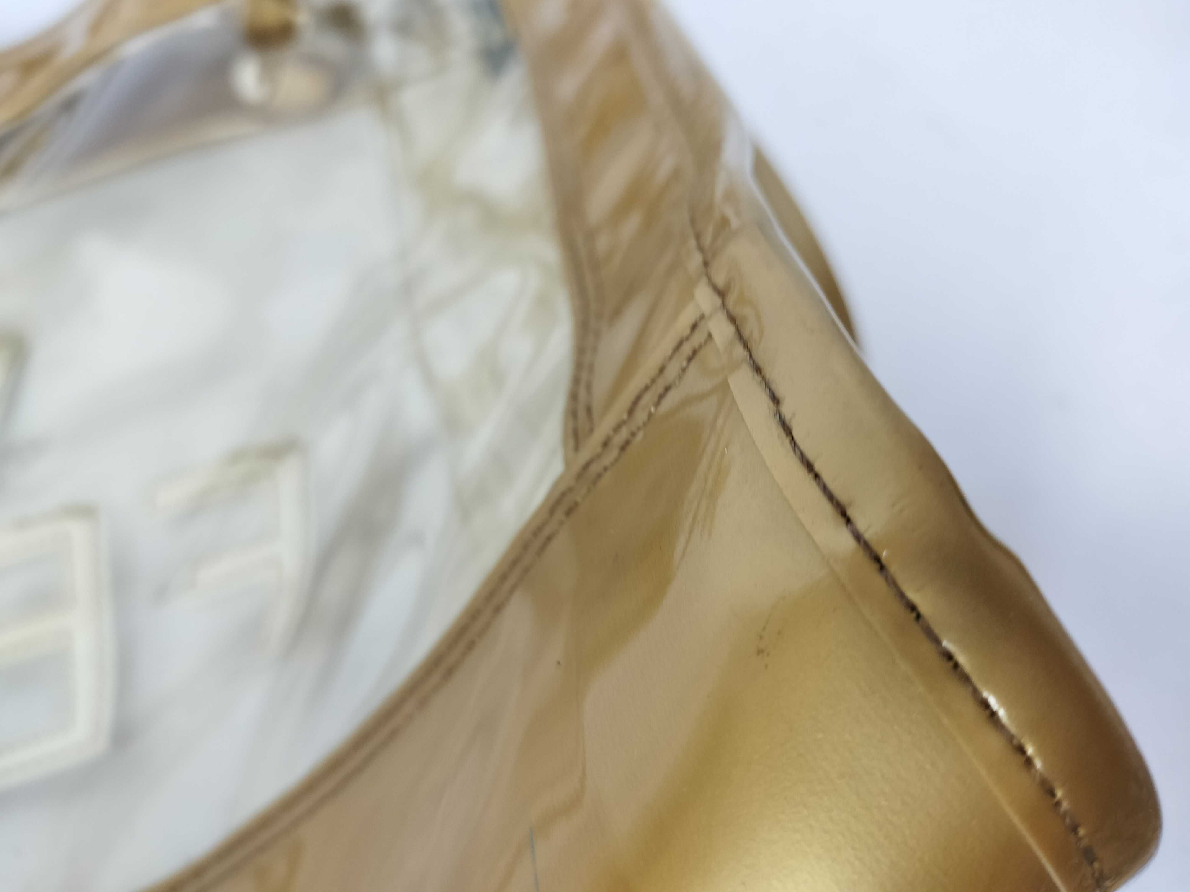 tote bag, clear bag, gold tote bag — view 6