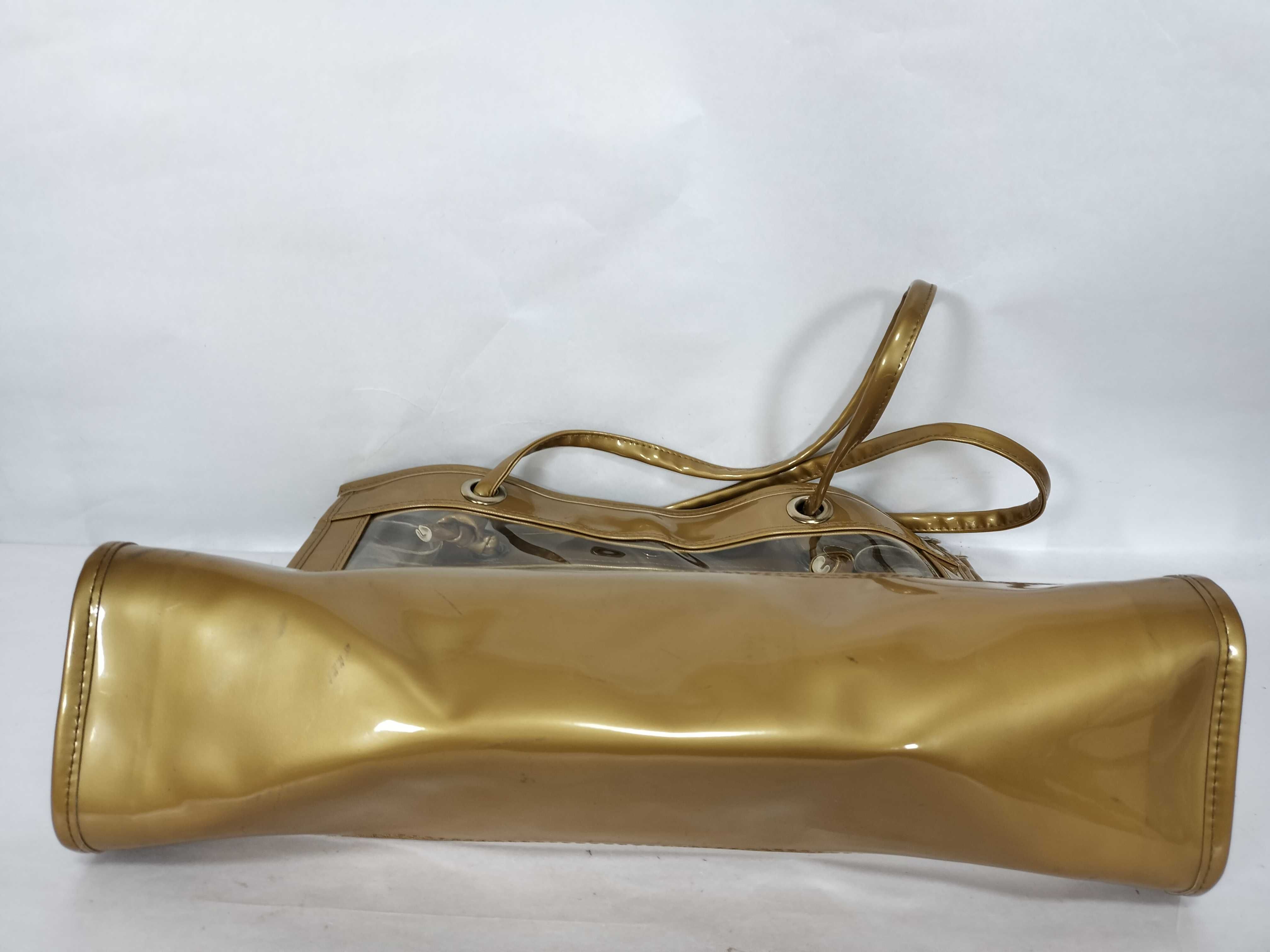 tote bag, clear bag, gold tote bag — view 7